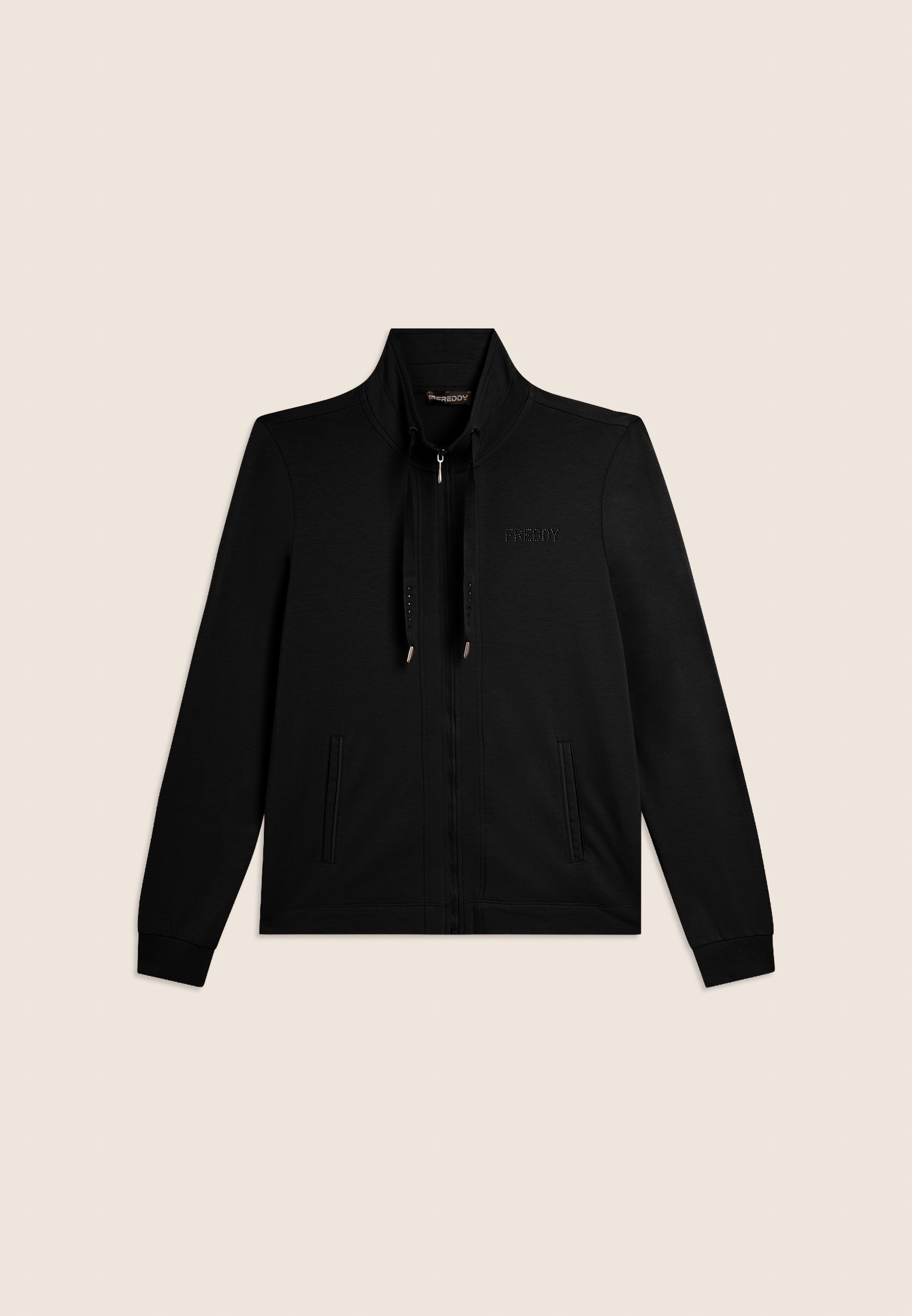 freddy-felpa-zip-collo-alto-logo-freddy-in-strass image 6