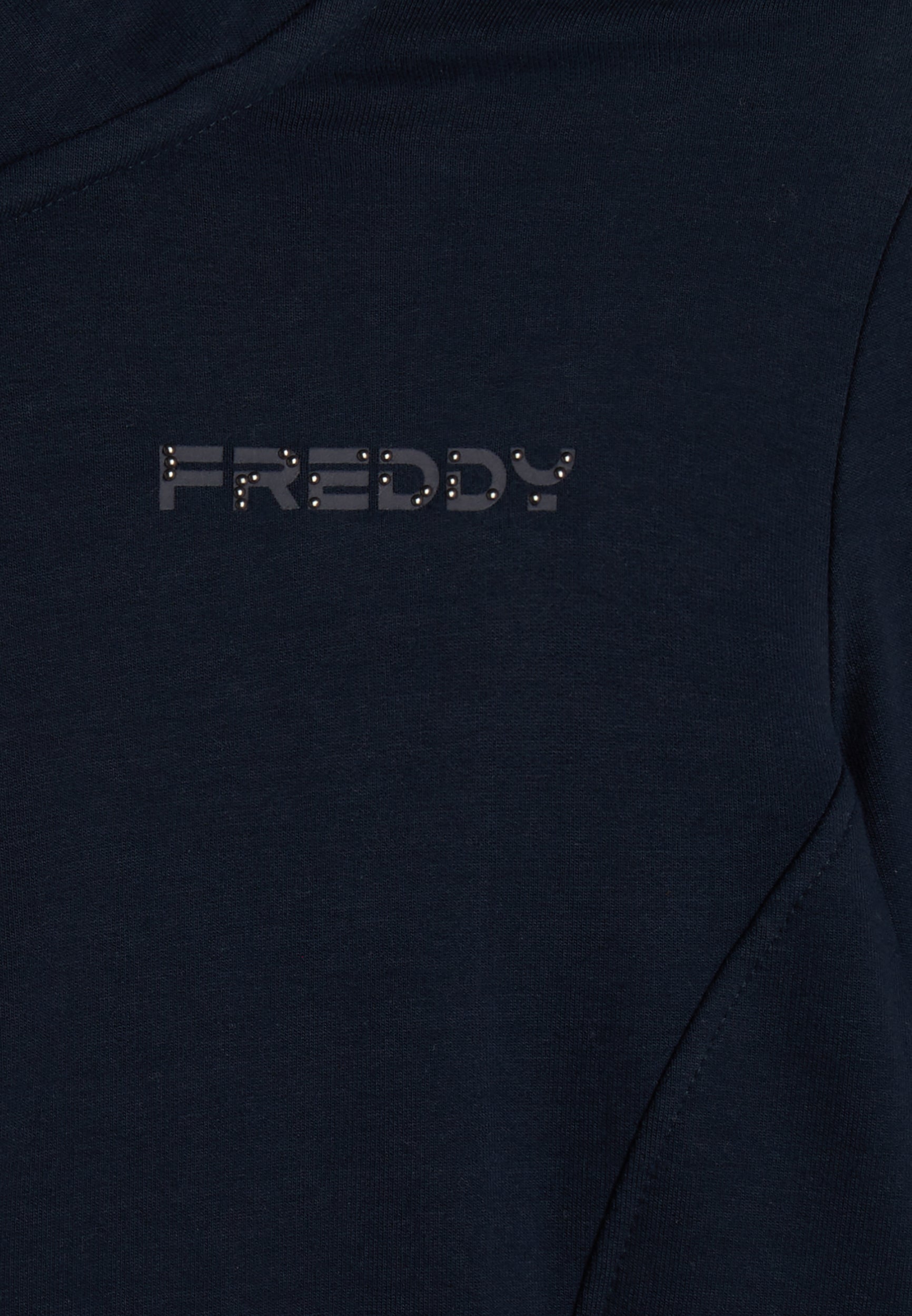 freddy-felpa-donna-zip-collo-alto-regular-fit-con-logo-ricamato image 7