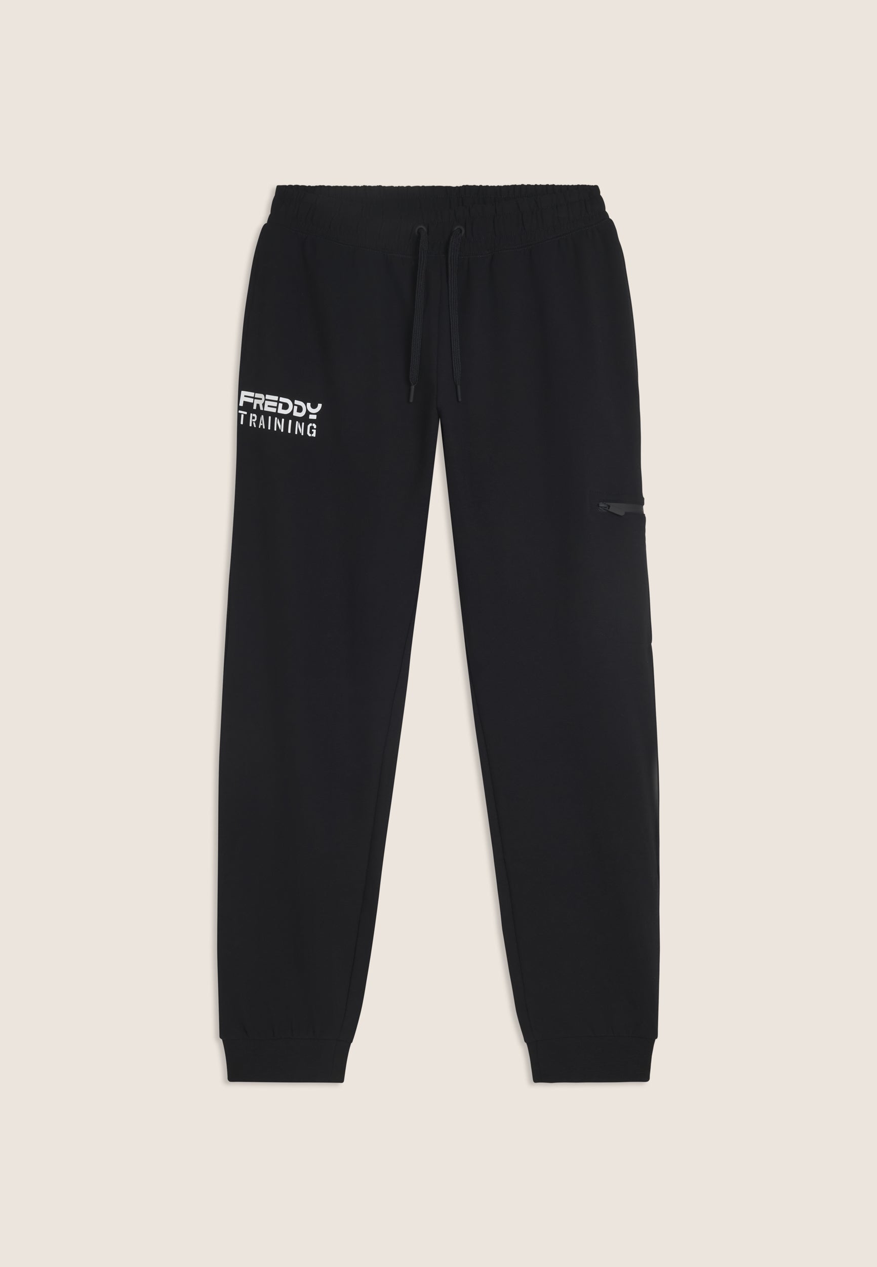 freddy-pantaloni-regular-uomo-con-tasca-zip-sulla-gamba image 4
