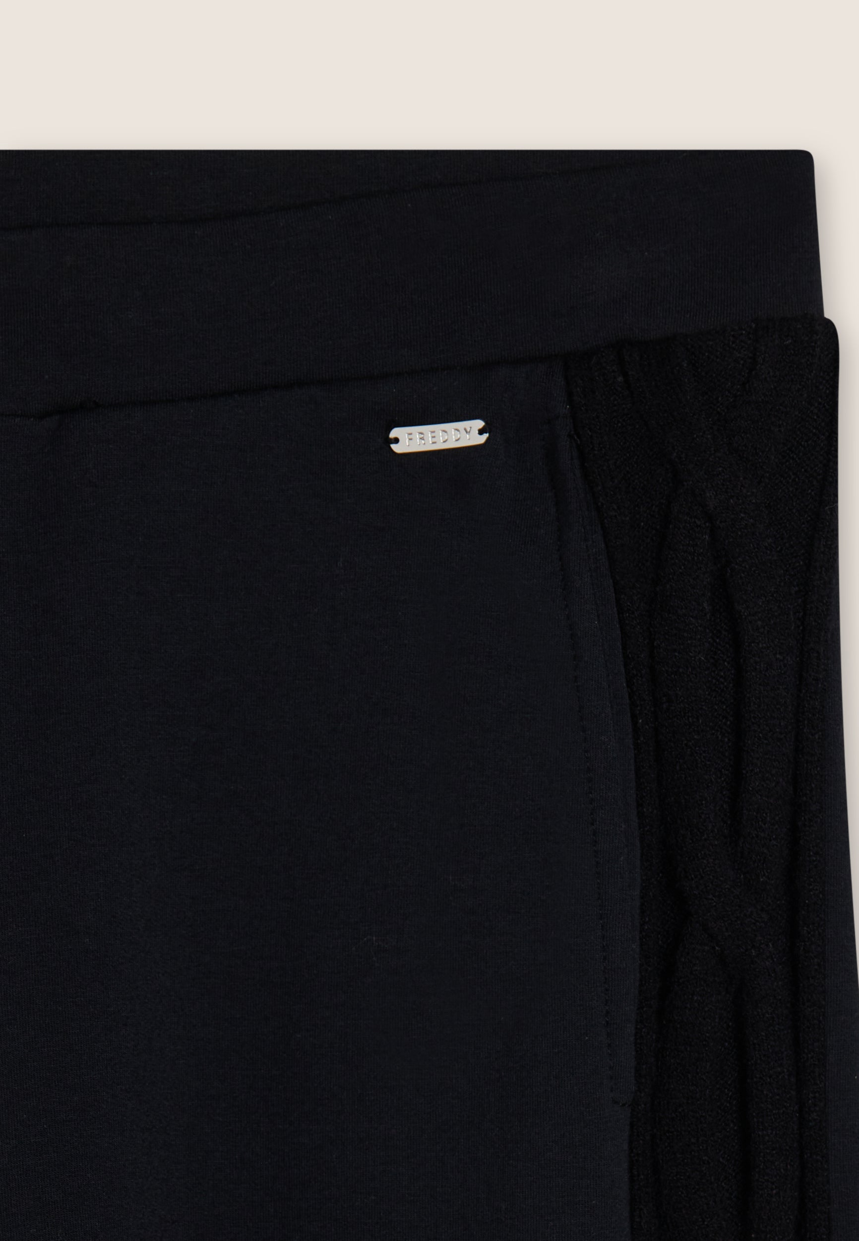 freddy-pantaloni-donna-in-felpa-modal-con-banda-a-trecce image 7