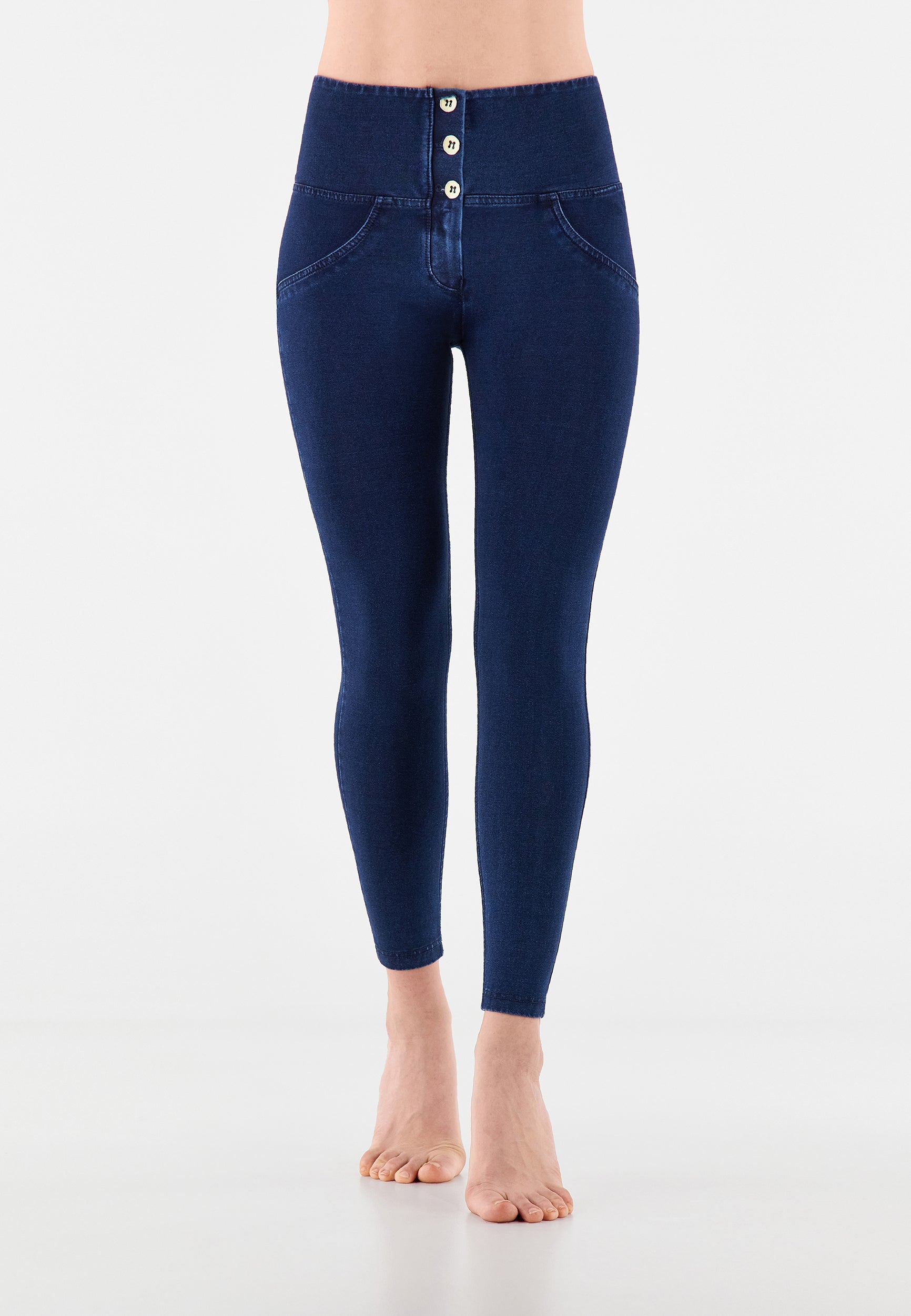 freddy-jeggings-wr-up-7-8-superskinny-vita-alta-con-bottoni-effetto-denim image 6