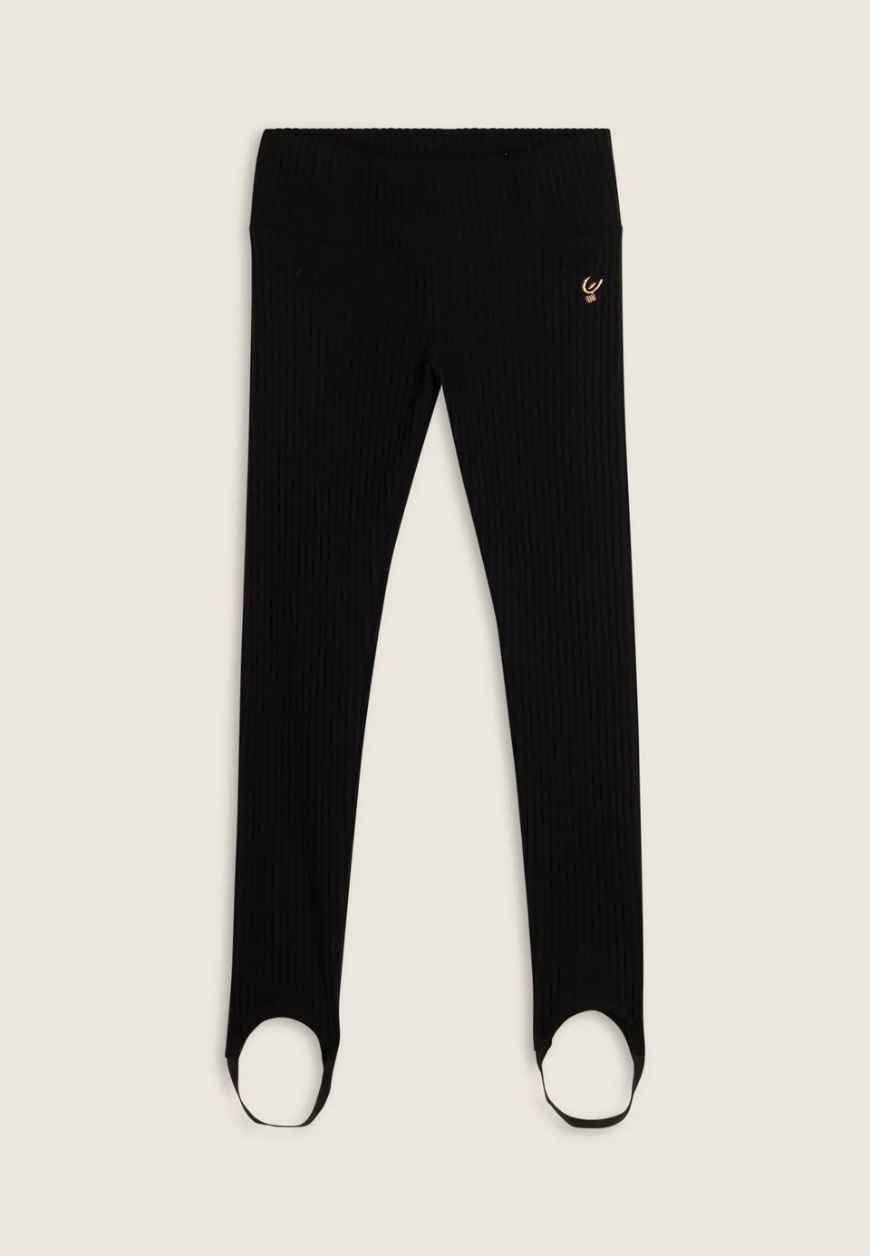 freddy-leggings-bambina-in-viscosa-a-coste-con-ghette image 1