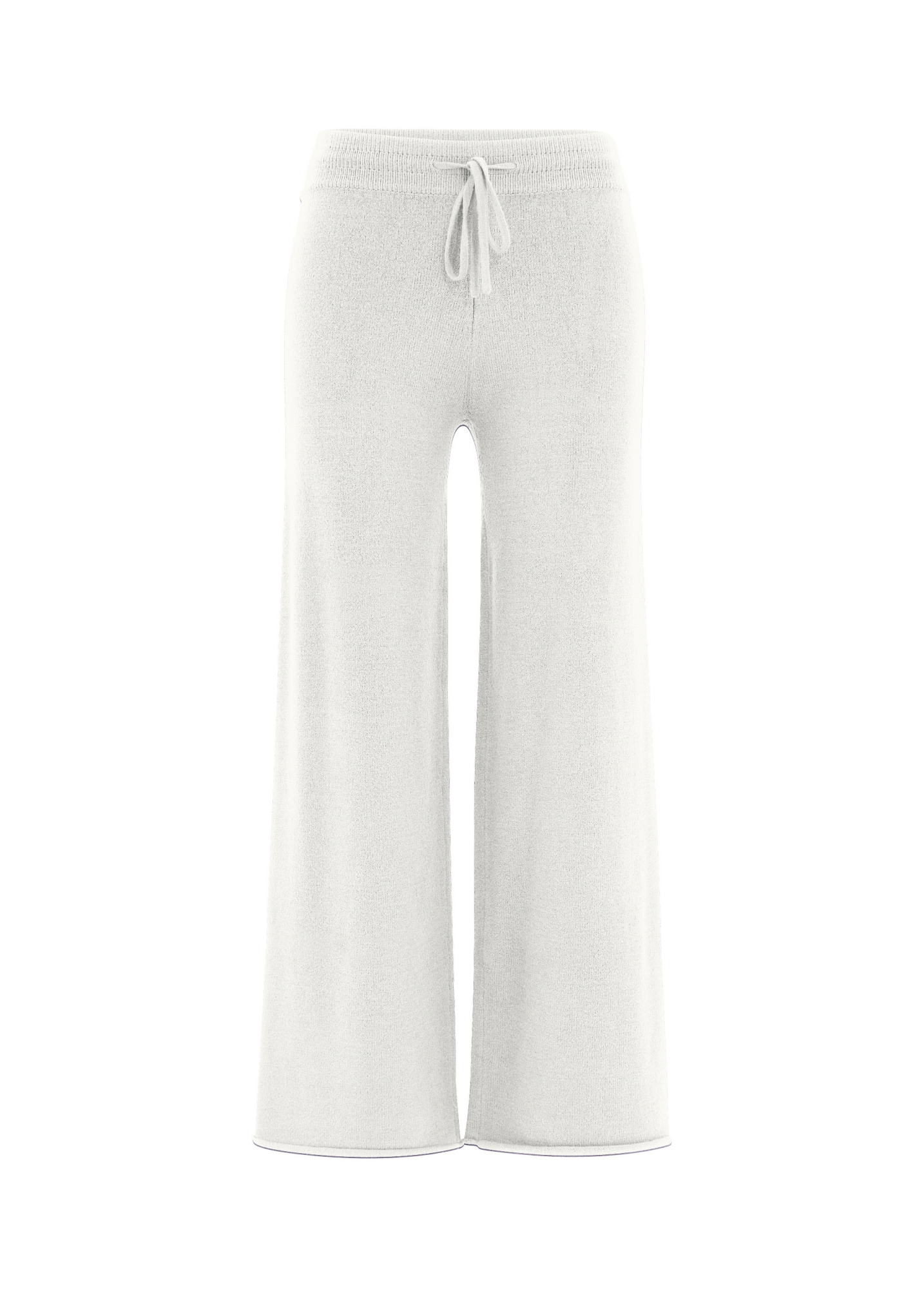 deha-pantalone-gamba-larga-in-maglia-bianco-con-coulisse image 5