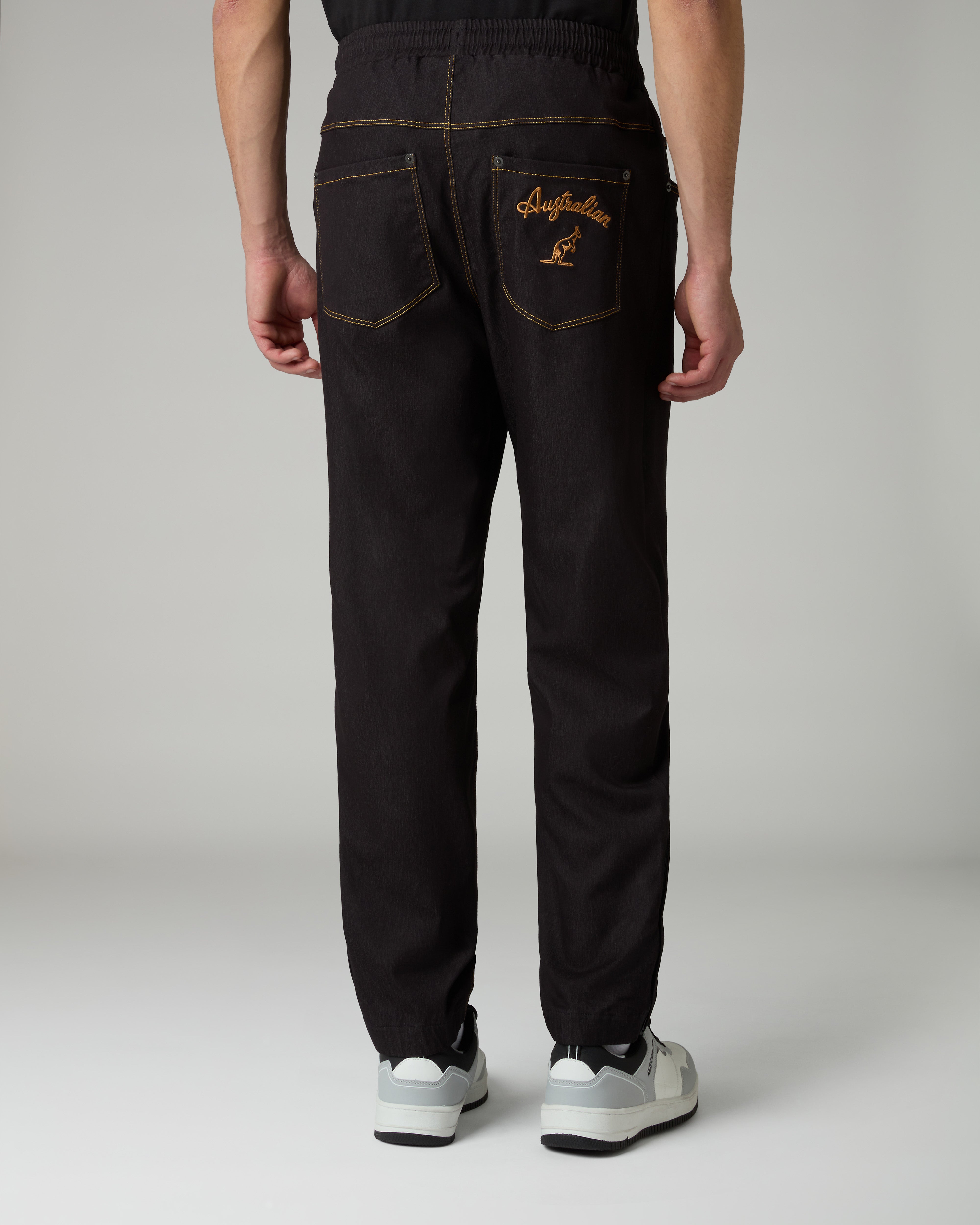 australian-denim-track-pant-pantalone-tuta-denim-archive-nero image 1