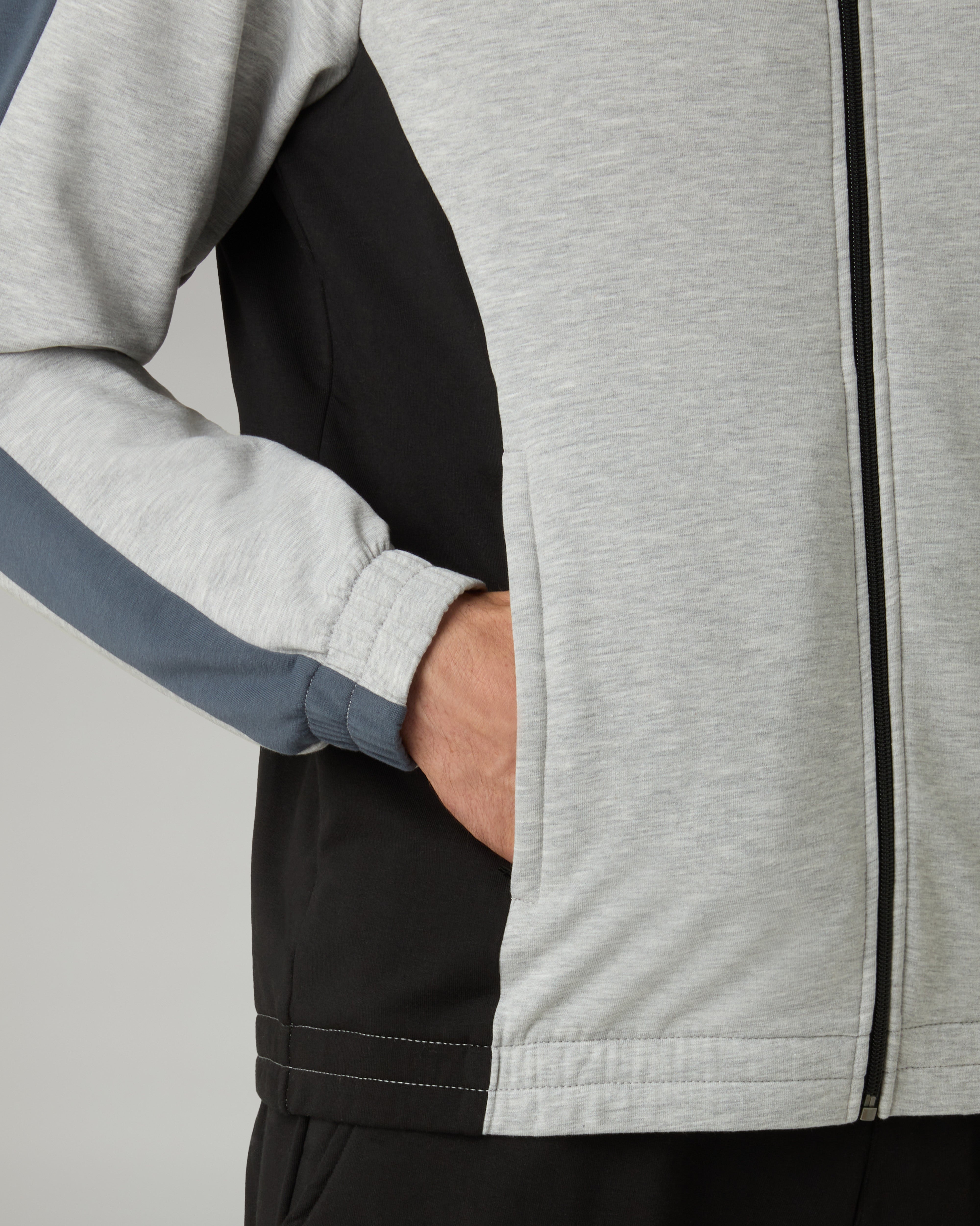 australian-echo-tracksuit-tuta-in-felpa-garzata-grigio-melange-made-in-italy image 6