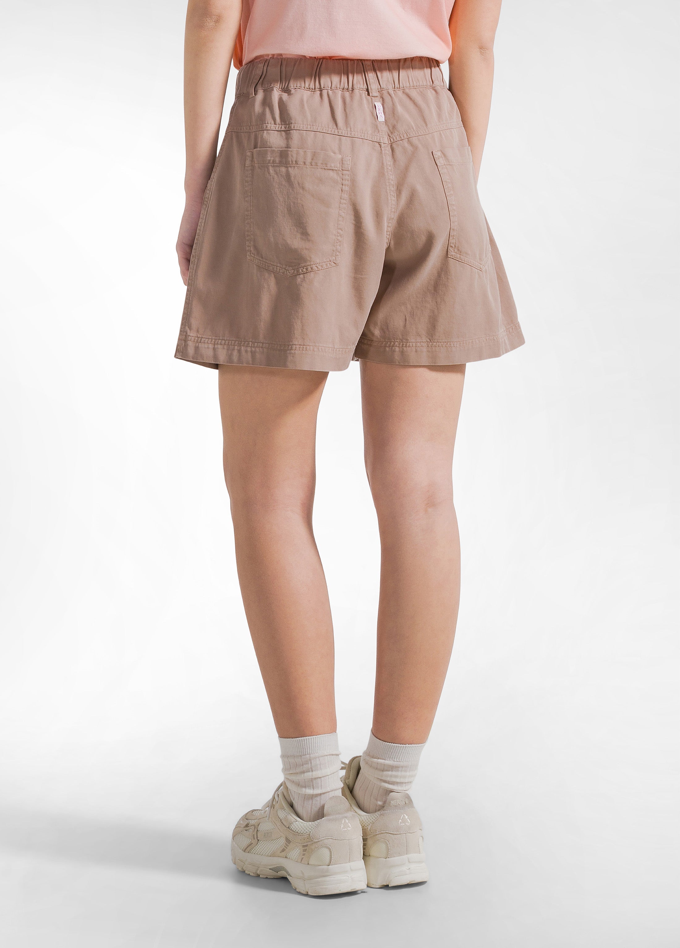 deha-shorts-in-twill-di-lyocell-marrone image 3