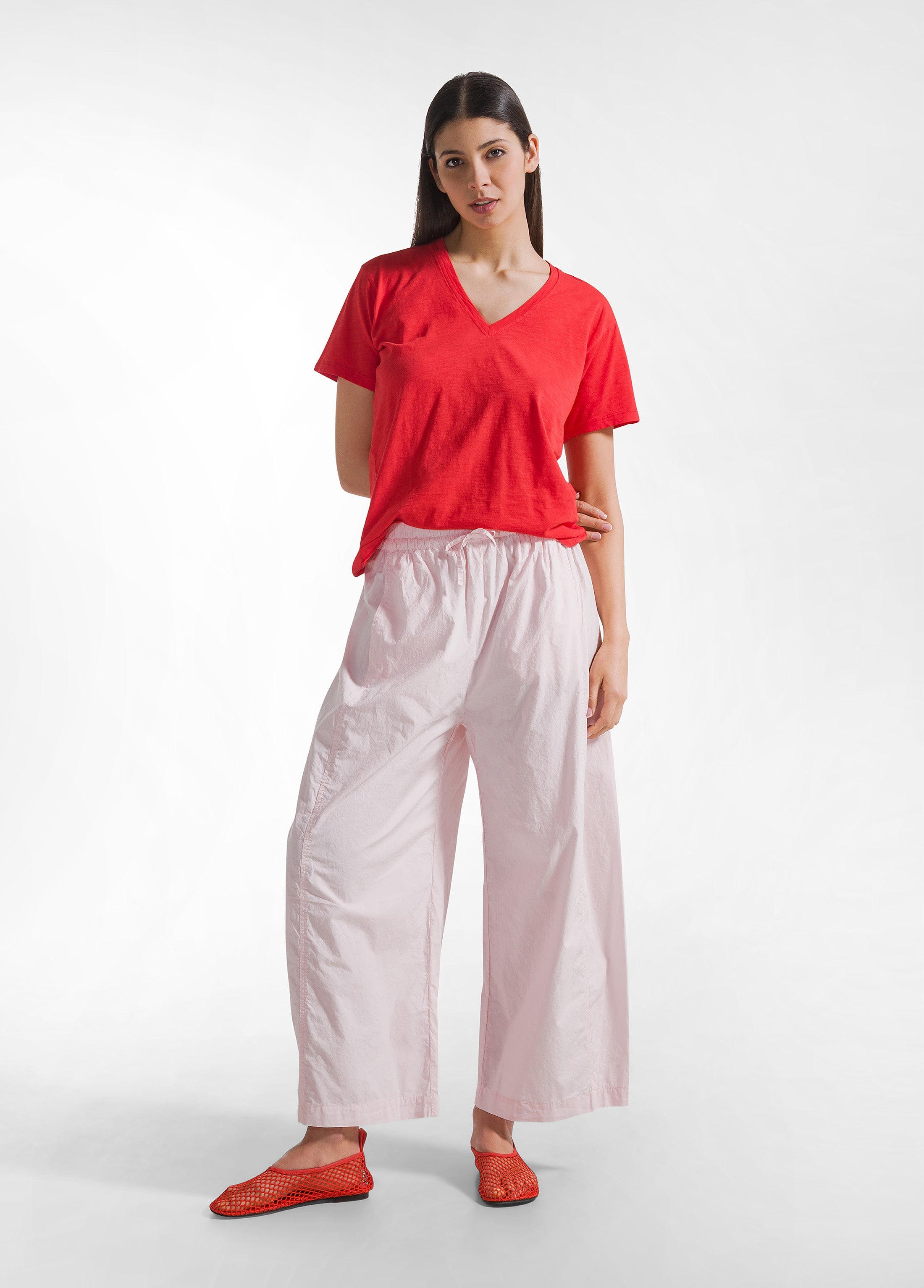 deha-t-shirt-flamm-scollo-ampio-rosso image 4