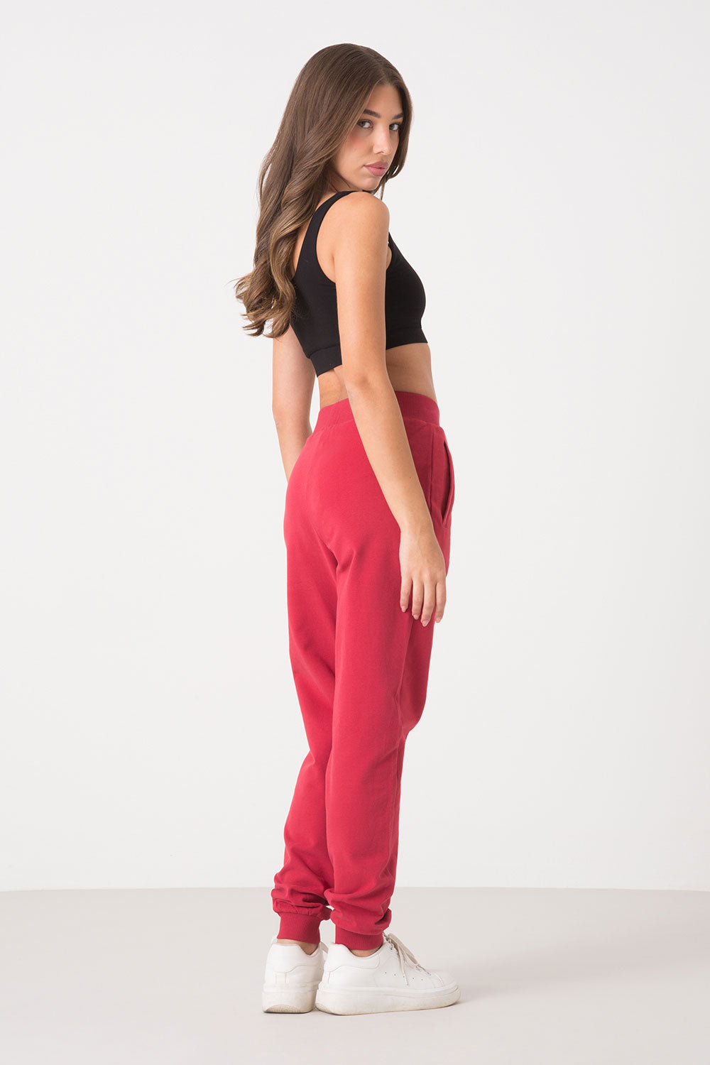 dimensione-danza-pantaloni-felpa-stretch-garzata-con-polsini-in-rib image 7