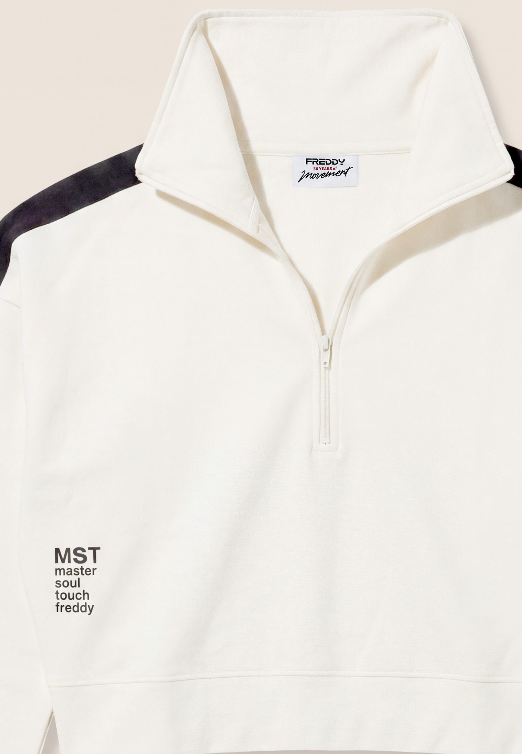 freddy-felpa-donna-comfort-collo-alto-mezza-zip-cropped image 7