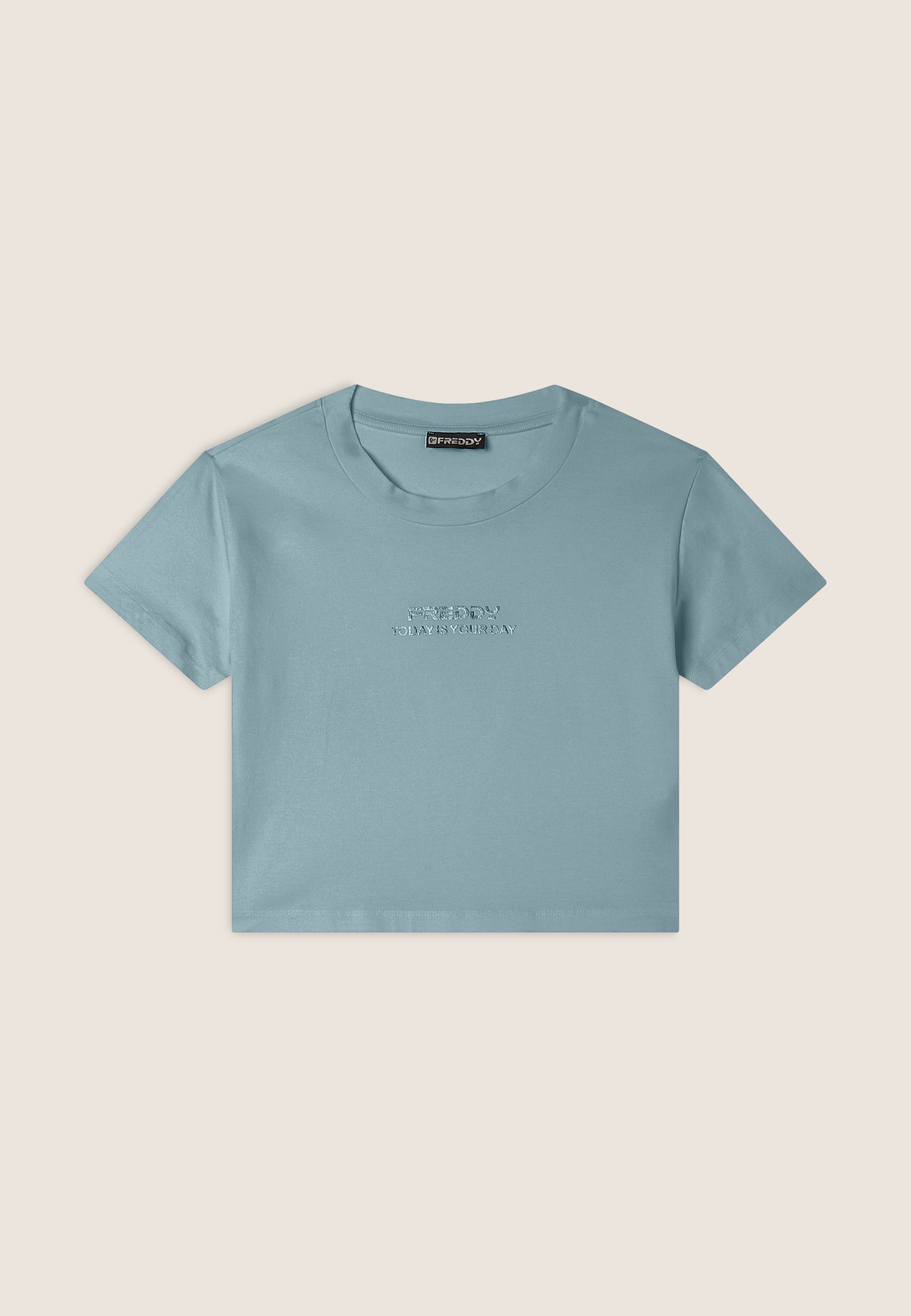 freddy-t-shirt-donna-cropped-slim-fit-in-jersey-leggero image 8