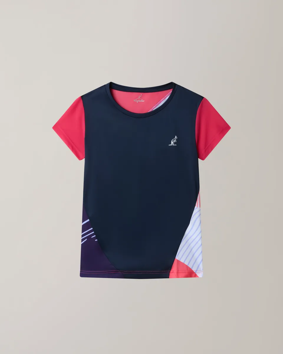 australian-absinth-t-shirt-maglietta-sportiva-blu-traspirante image 1