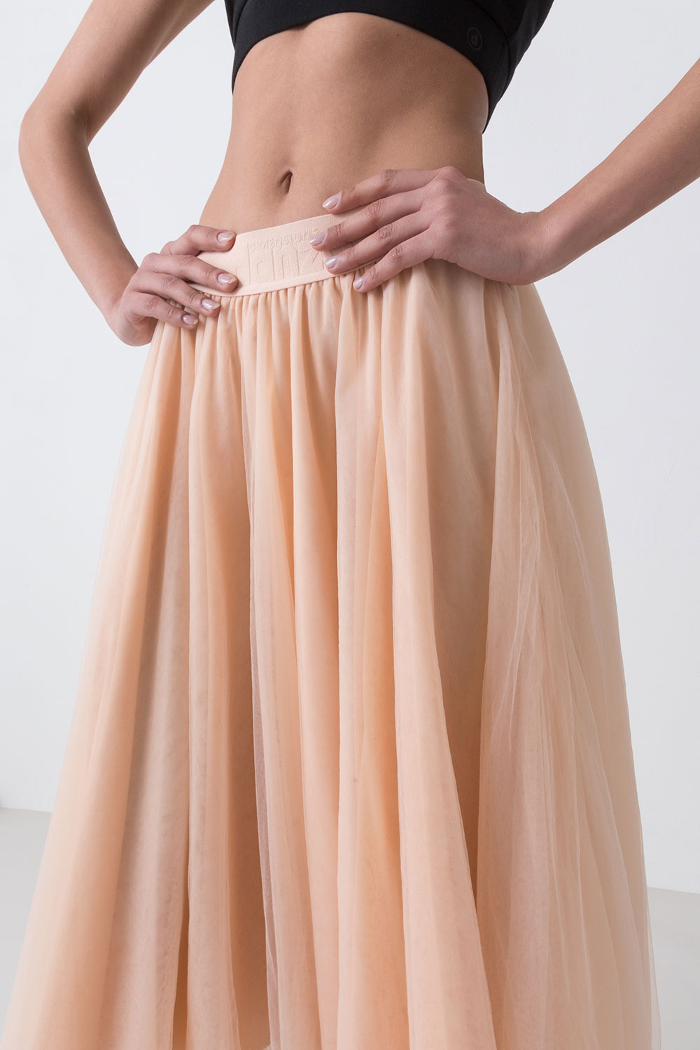 dimensione-danza-ballet-gonna-donna-in-tulle-con-elastico-jacquard-logato image 5