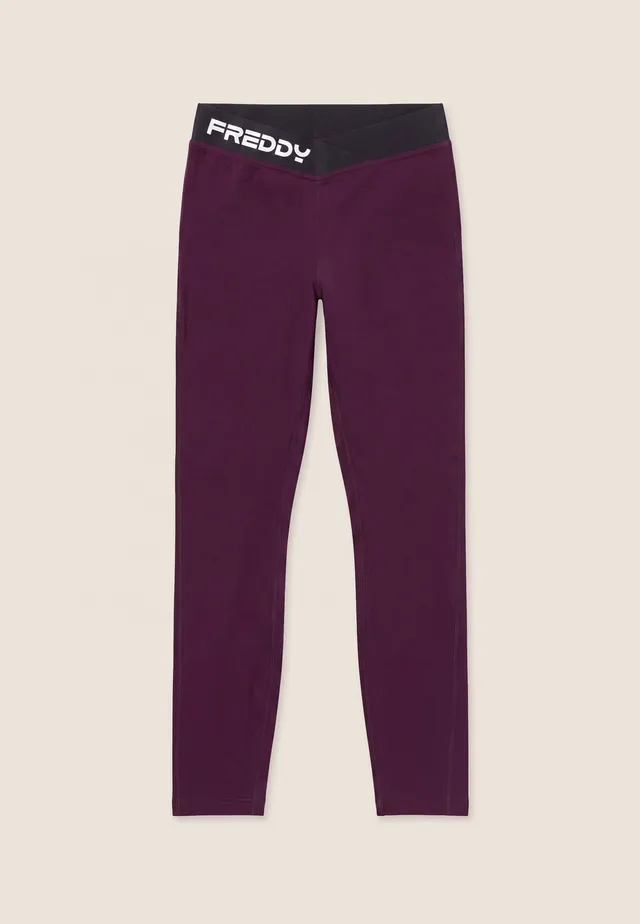 freddy-wr-up-leggings-7-8-vita-alta-con-elastico-jacquard-a-v image 1