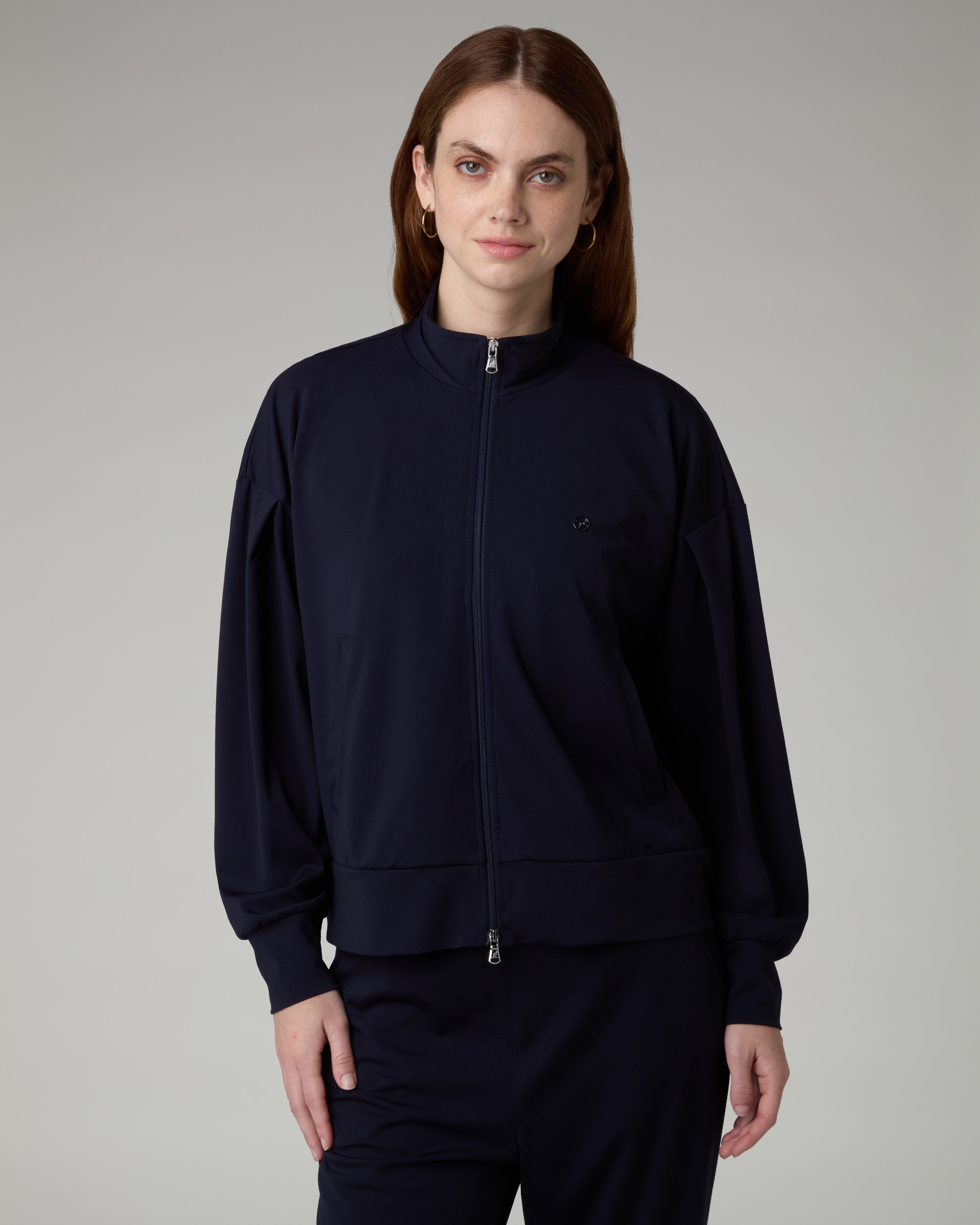 australian-grace-tracksuit-tuta-donna-flow-interlock-eclipse-blue-full-zip image 3
