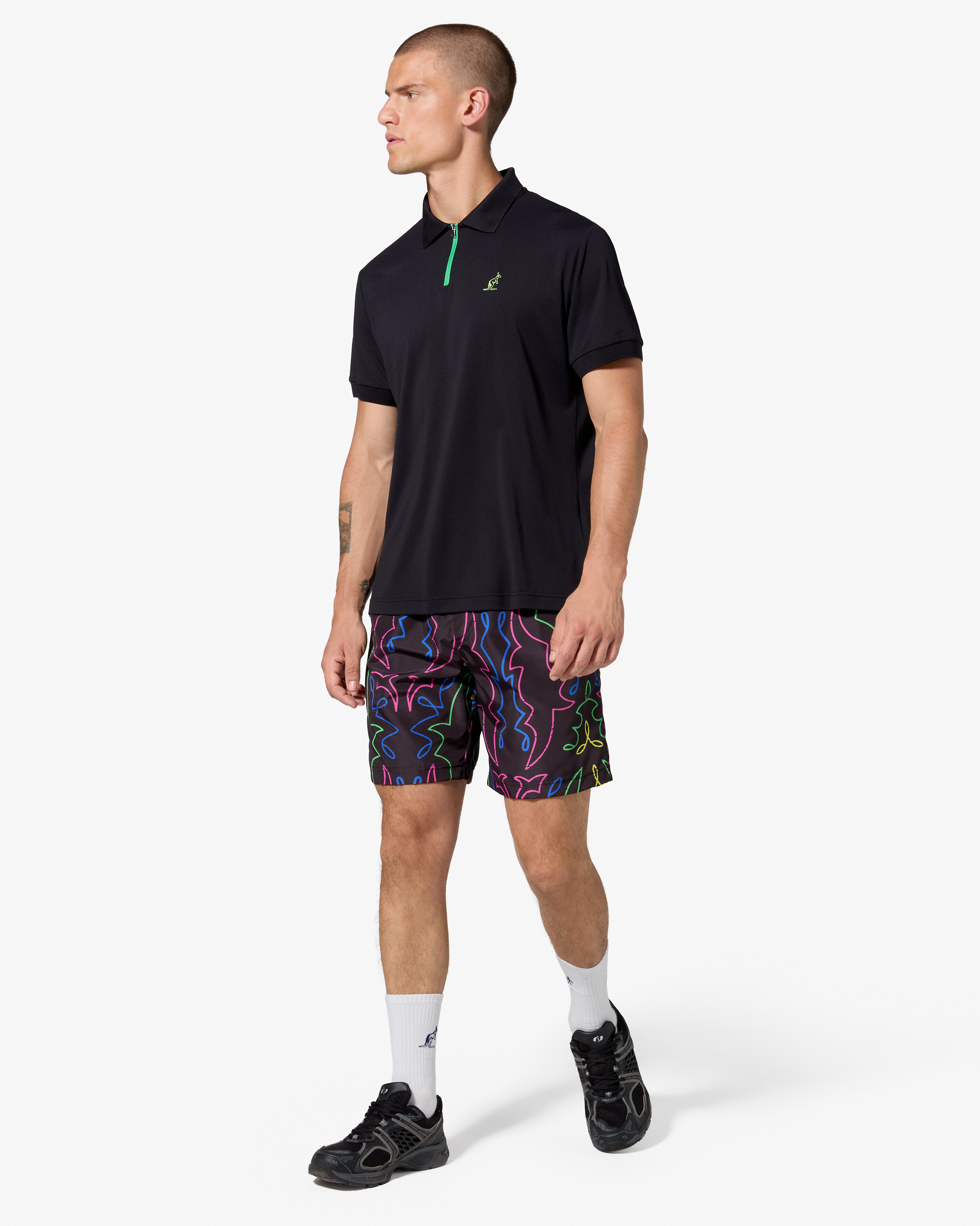australian-neon-swimshort-simon-cracker-x-australian-costume-mare-uomo-nero image 4