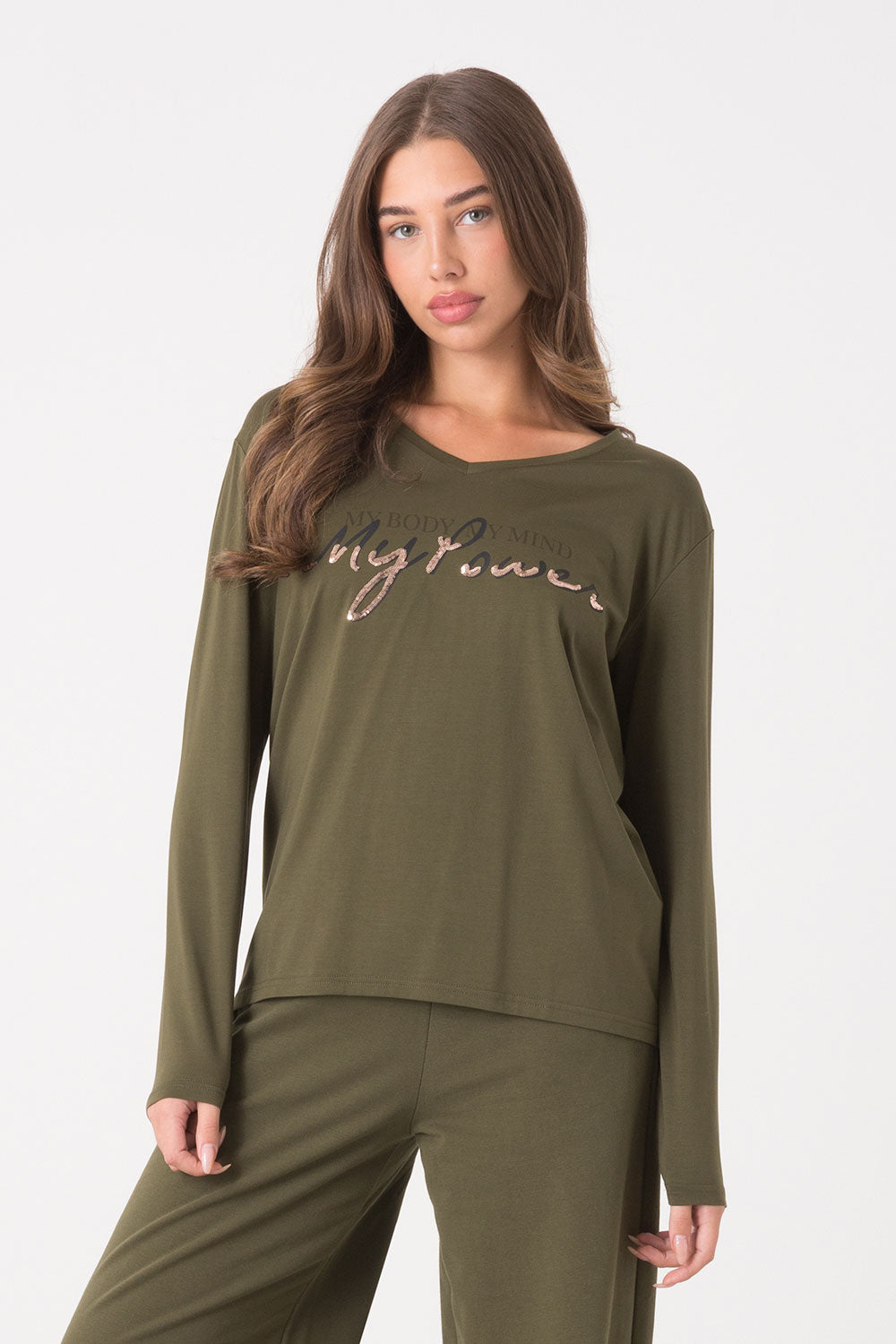 dimensione-danza-t-shirt-manica-lunga-in-cotone-modal-con-stampa-animalier image 6