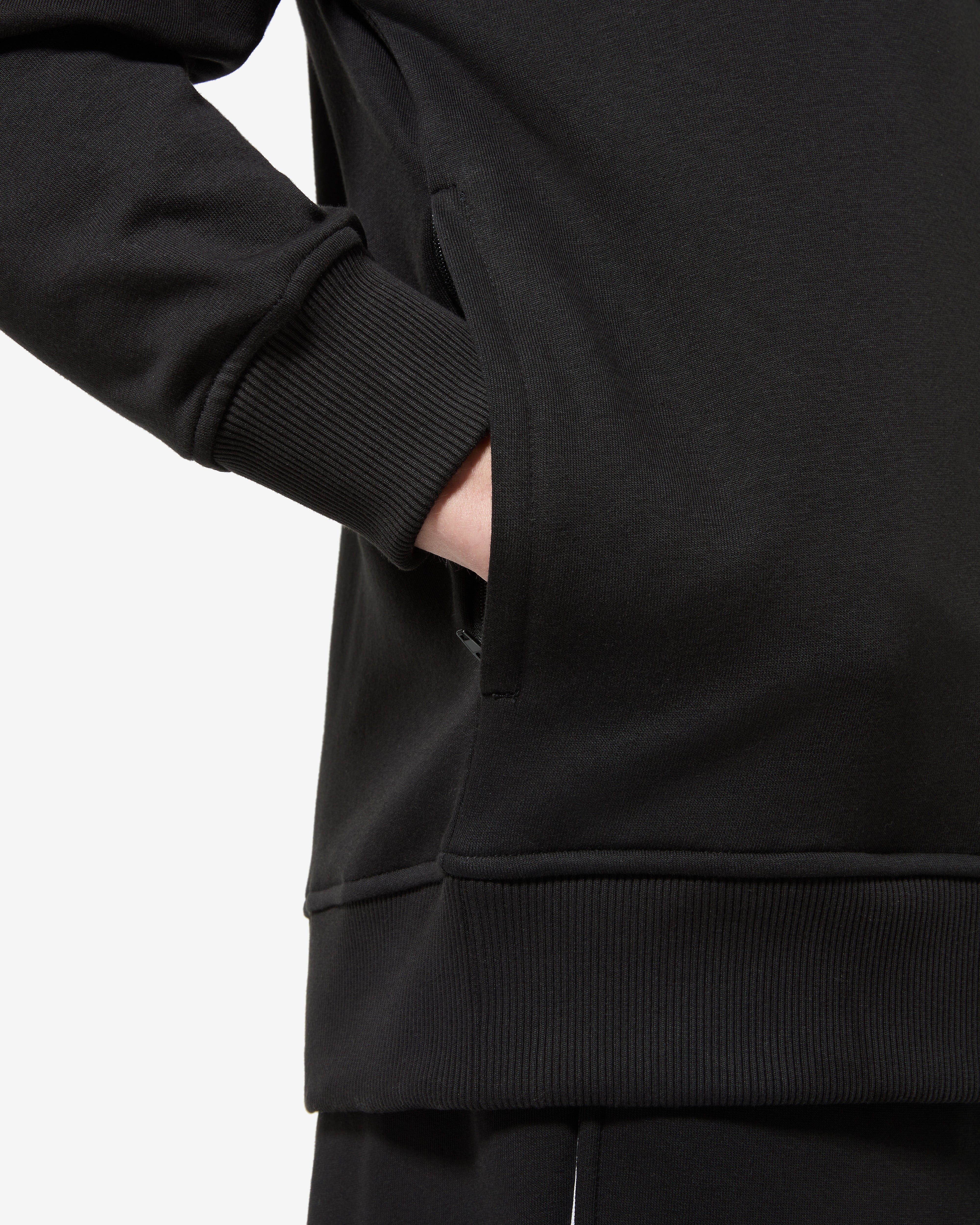australian-raw-pink-track-jacket-giacca-felpa-con-cappuccio-nera image 6