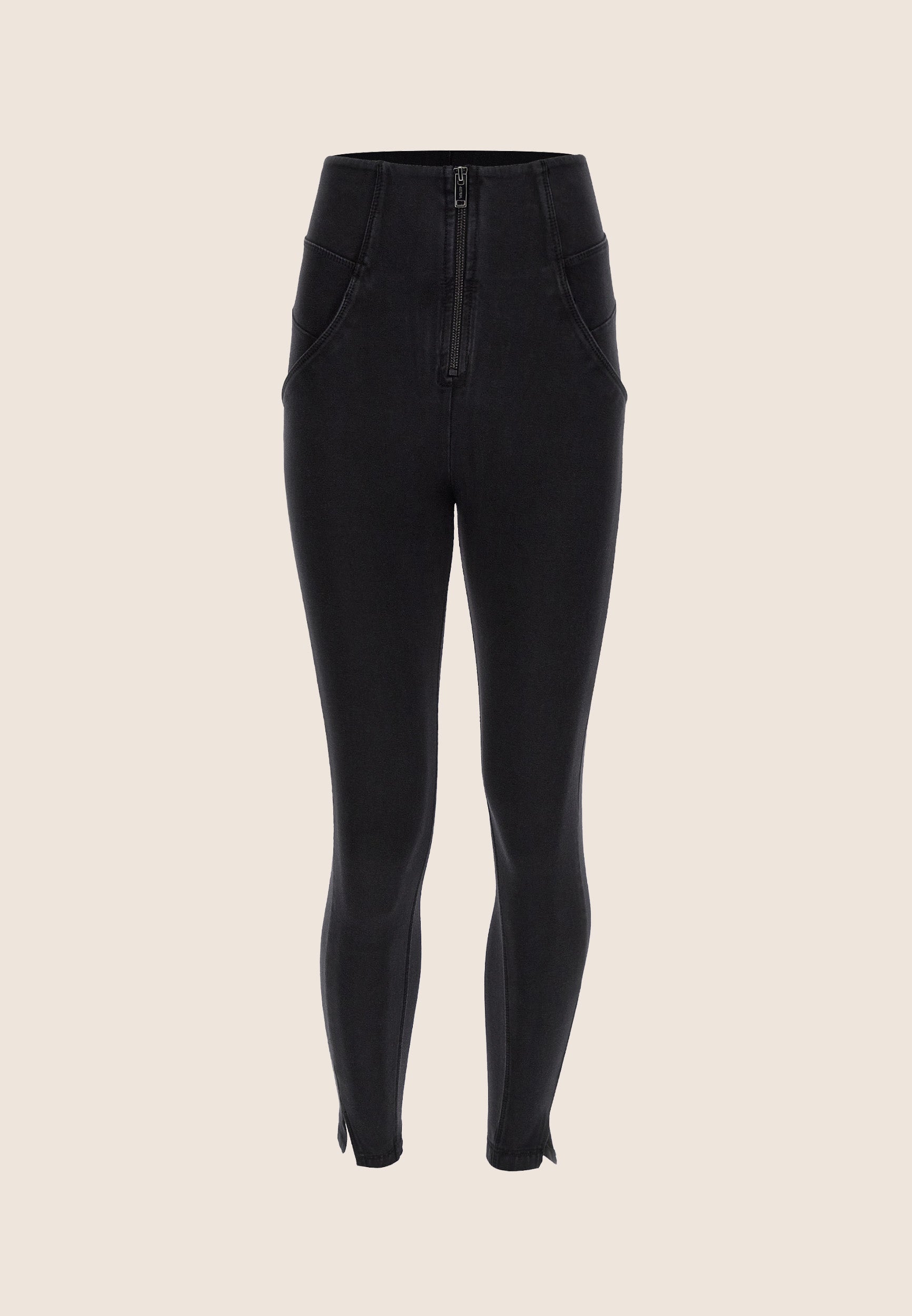 freddy-wr-up-jeggings-7-8-vita-altissima-effetto-denim-used-con-spacco image 6