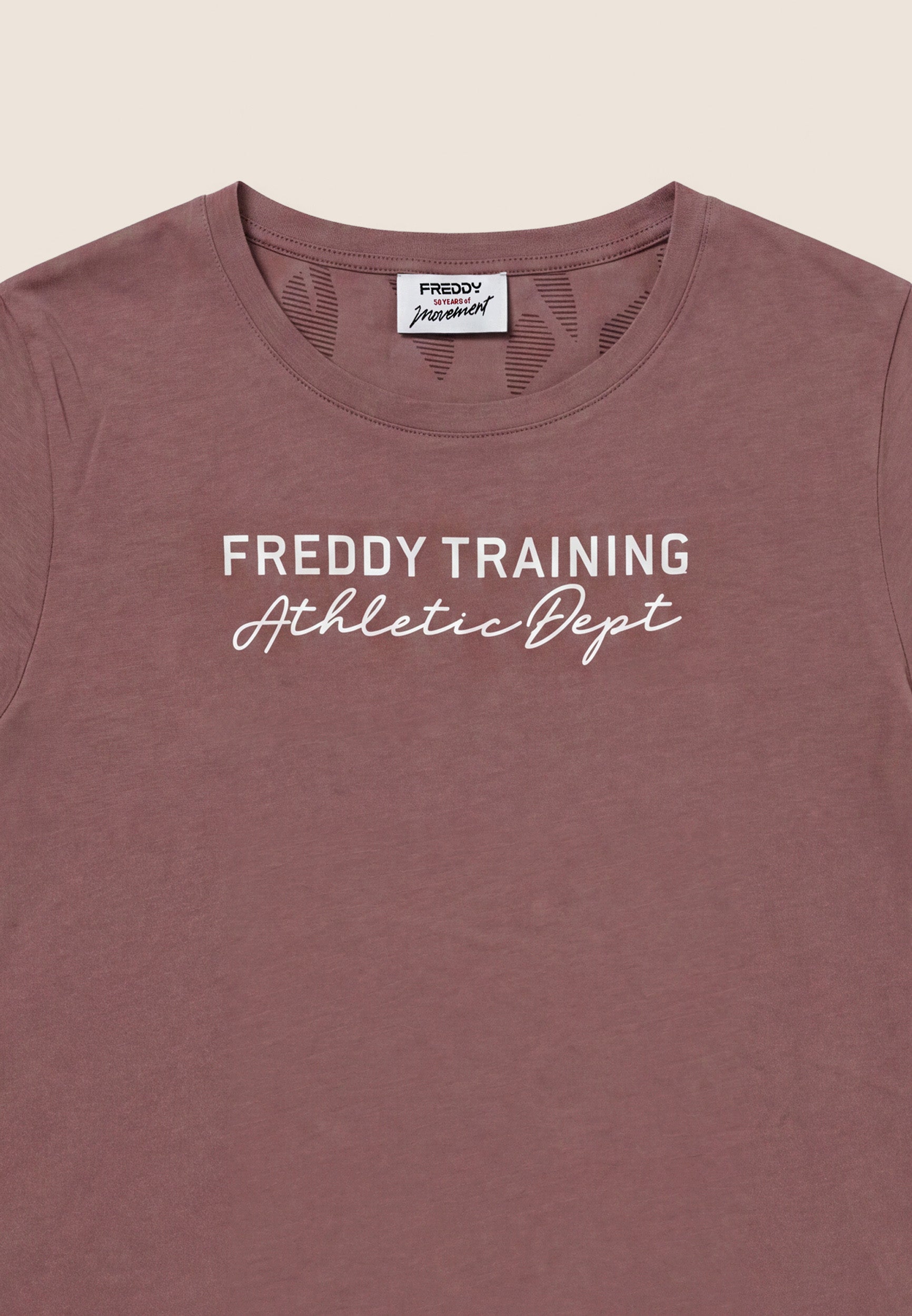 freddy-t-shirt-donna-regular-in-jersey-cotone-con-spacchi image 7