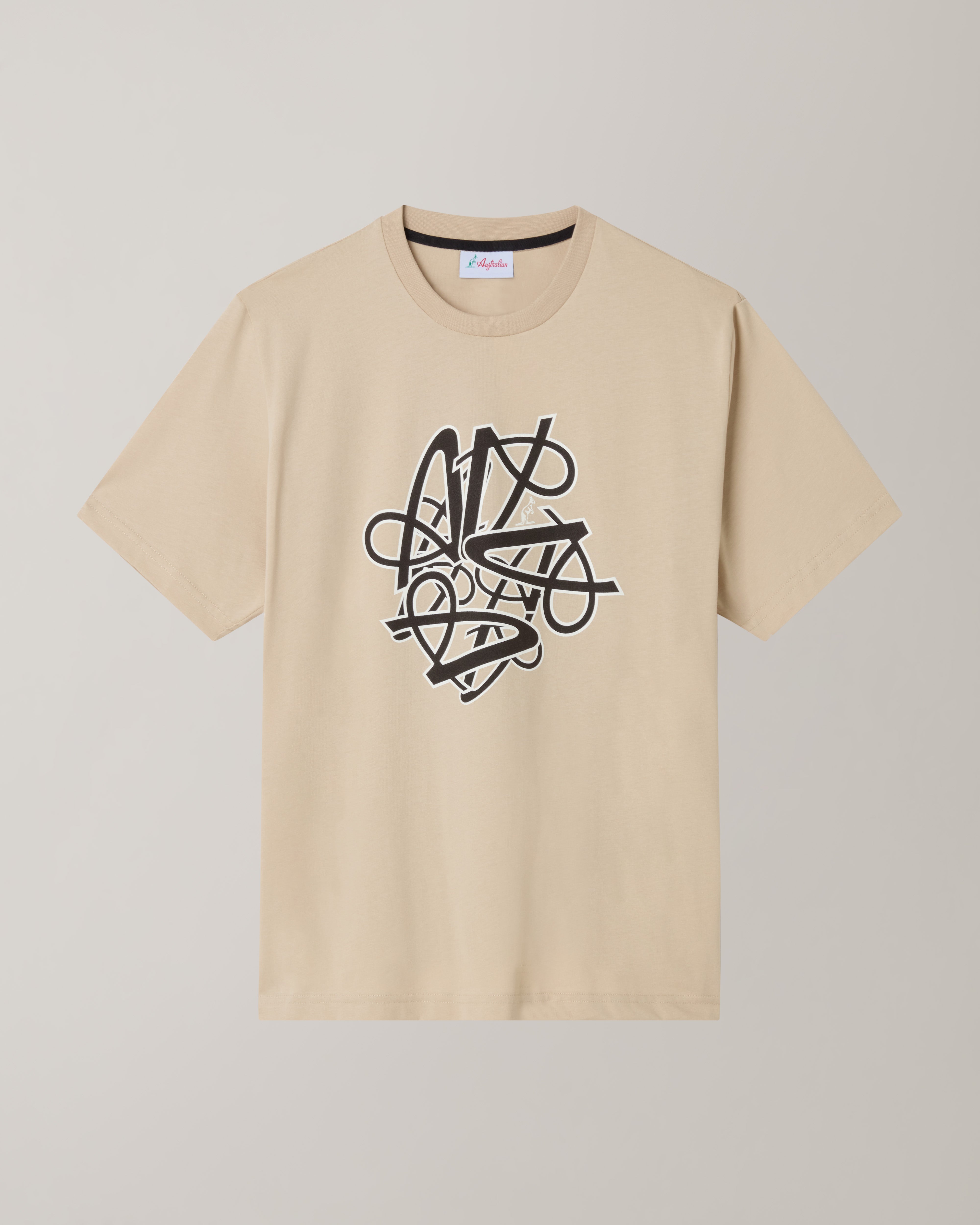 australian-spin-t-shirt-maglietta-cotone-sabbia-regular-fit image 5