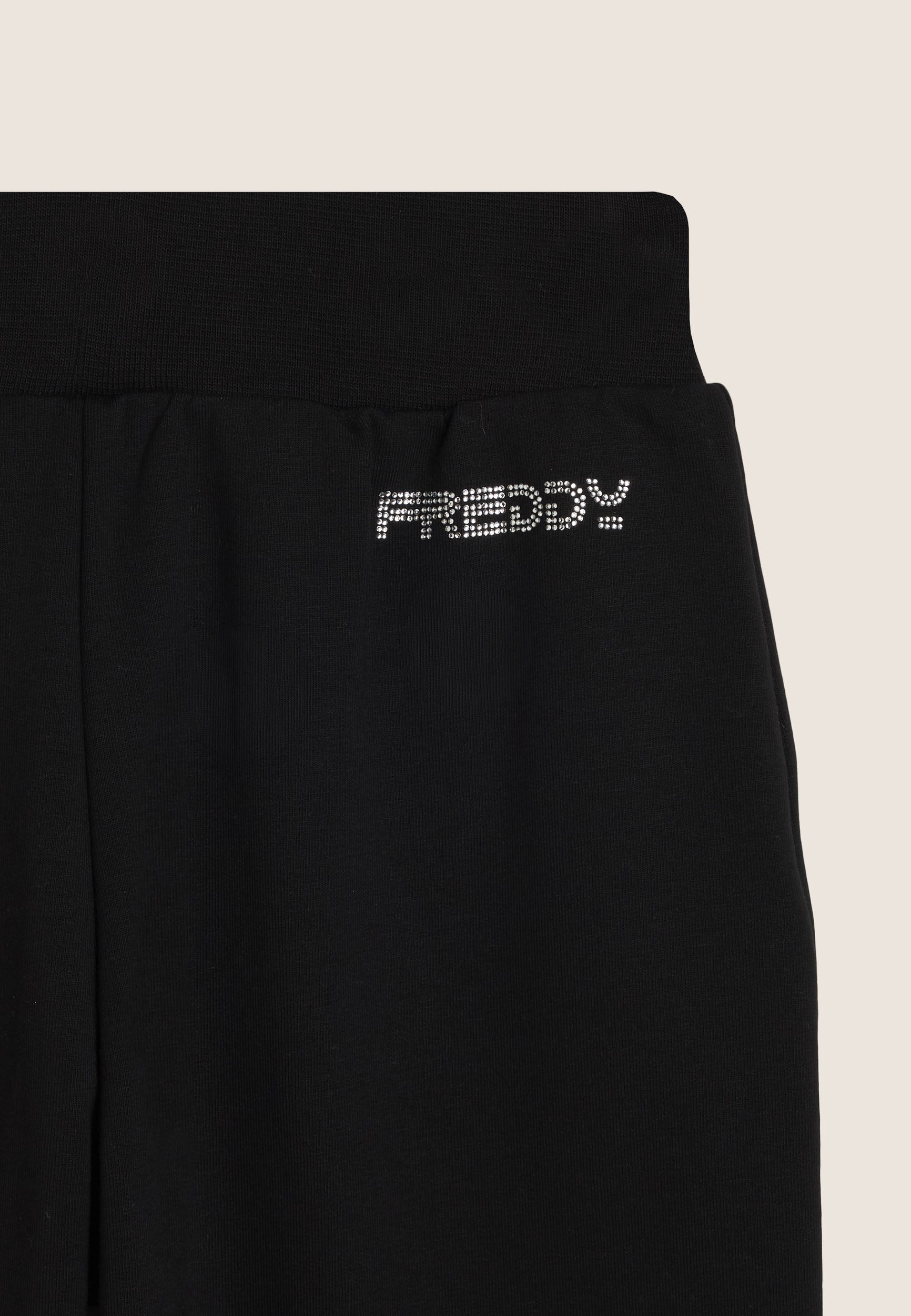 freddy-pantaloni-joggers-junior-in-cotone-con-strass image 3