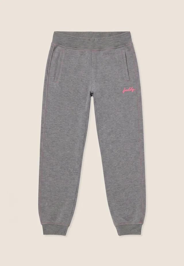 freddy-pantaloni-donna-regular-m-lange-con-fondo-a-polsino image 1