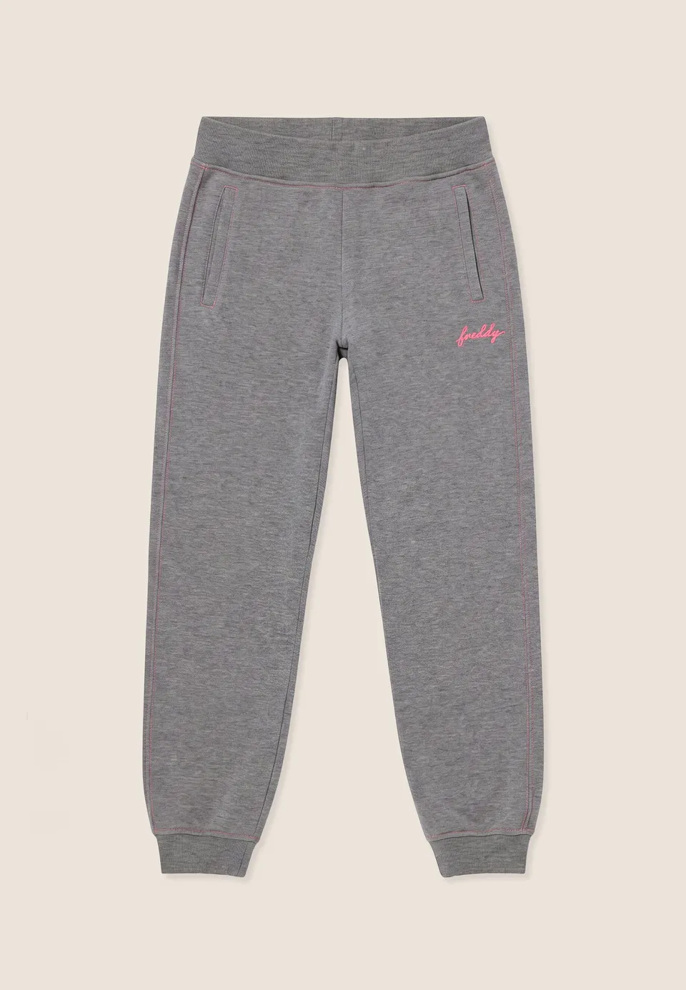freddy-pantaloni-donna-regular-m-lange-con-fondo-a-polsino image 1