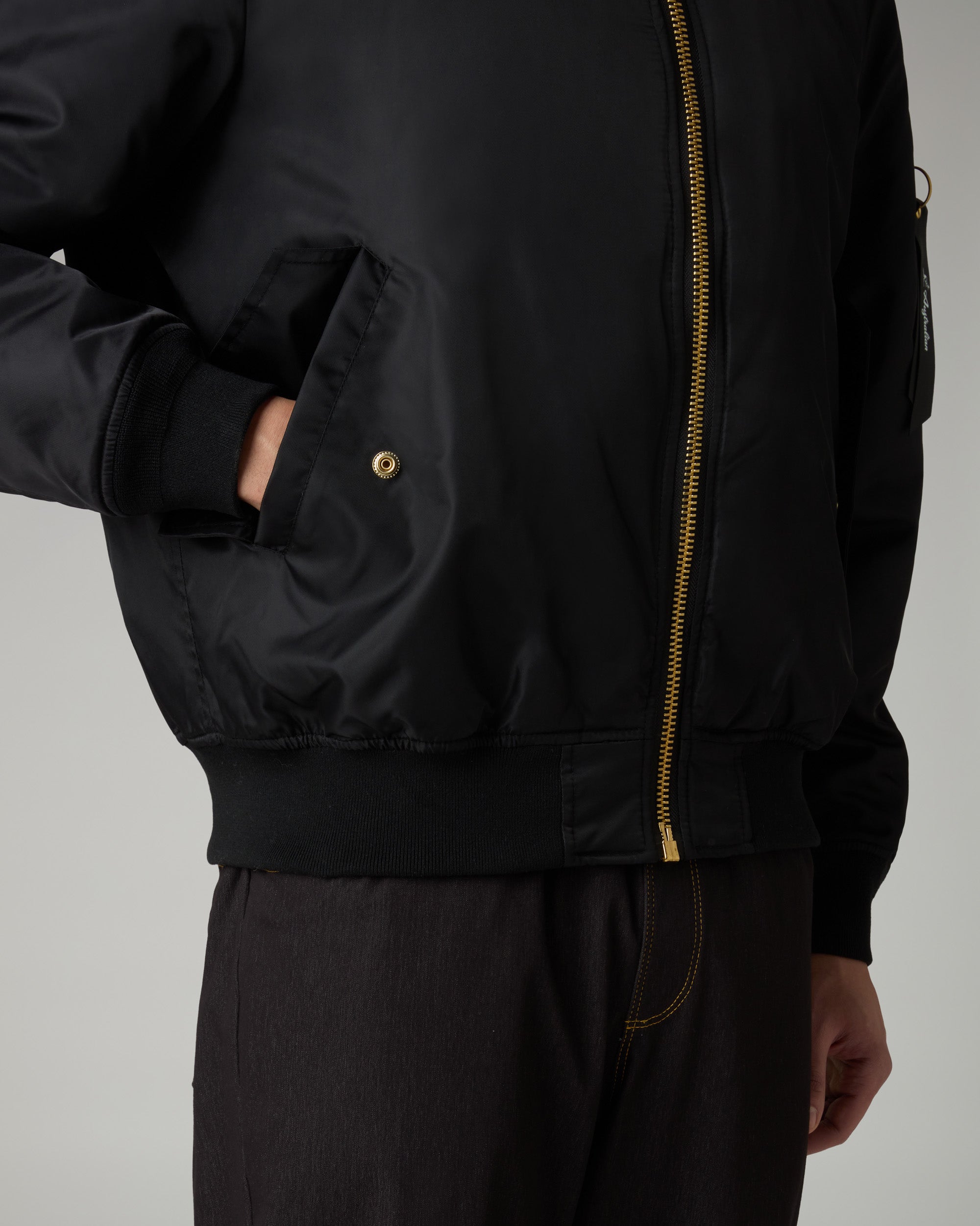 australian-archive-bomber-jacket-giubbotto-nylon-twill-nero image 7