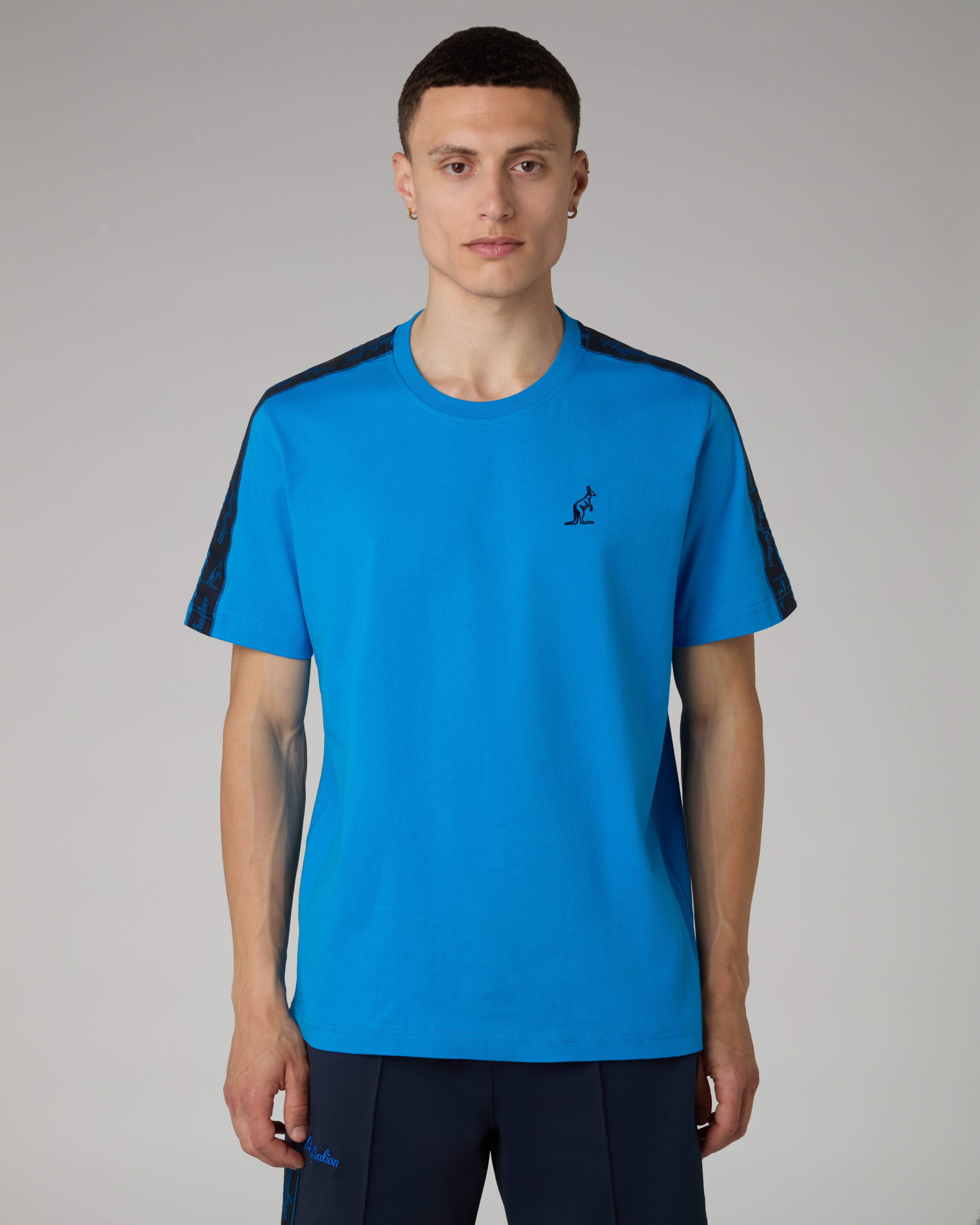 australian-blue-tape-t-shirt-cotone-blu-capri image 1
