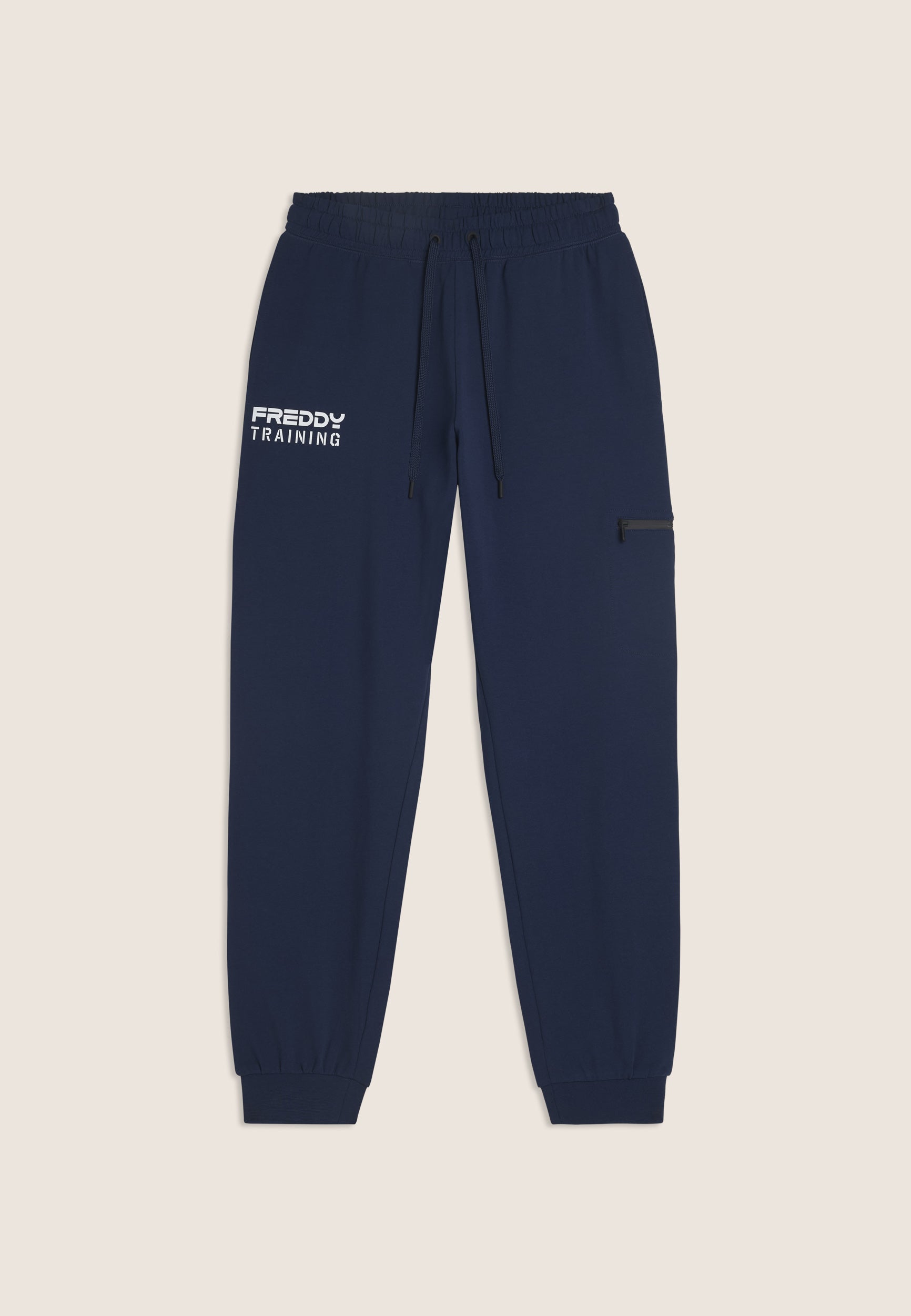 freddy-pantaloni-regular-uomo-con-tasca-zip-sulla-gamba image 1