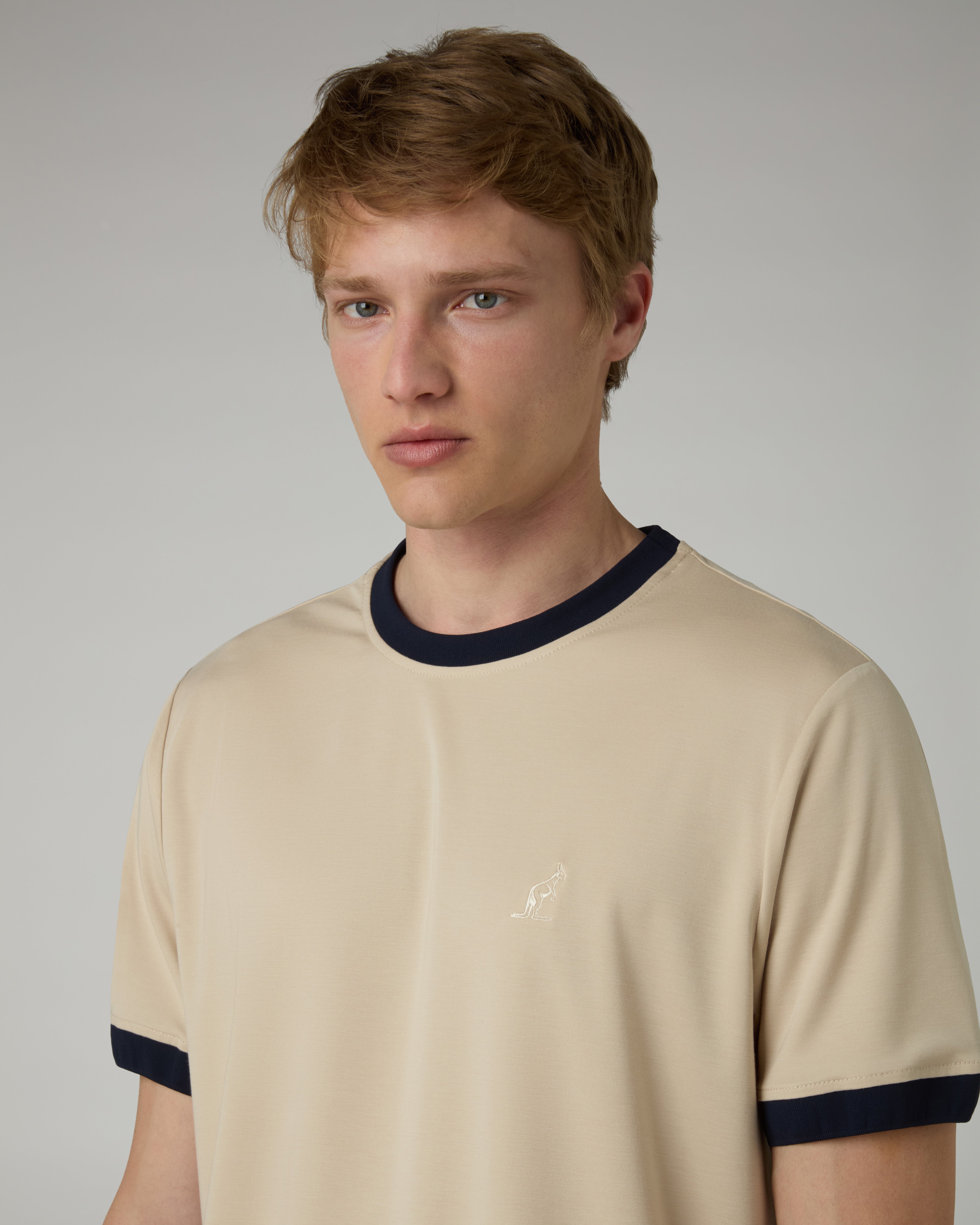 australian-flowline-t-shirt-uomo-regular-fit-sabbia image 4