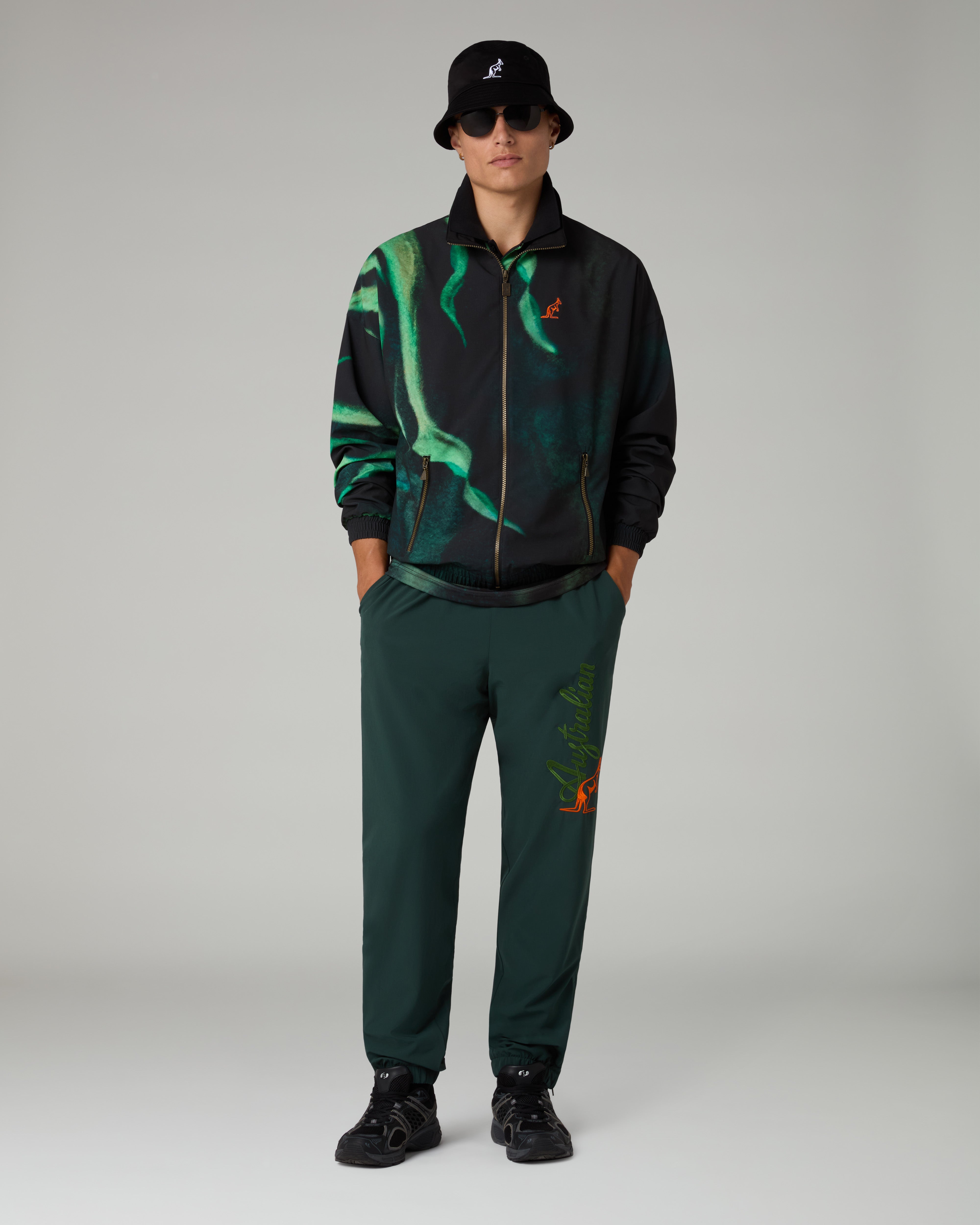 australian-blanca-track-jacket-giacca-sportiva-nera-made-in-italy image 2