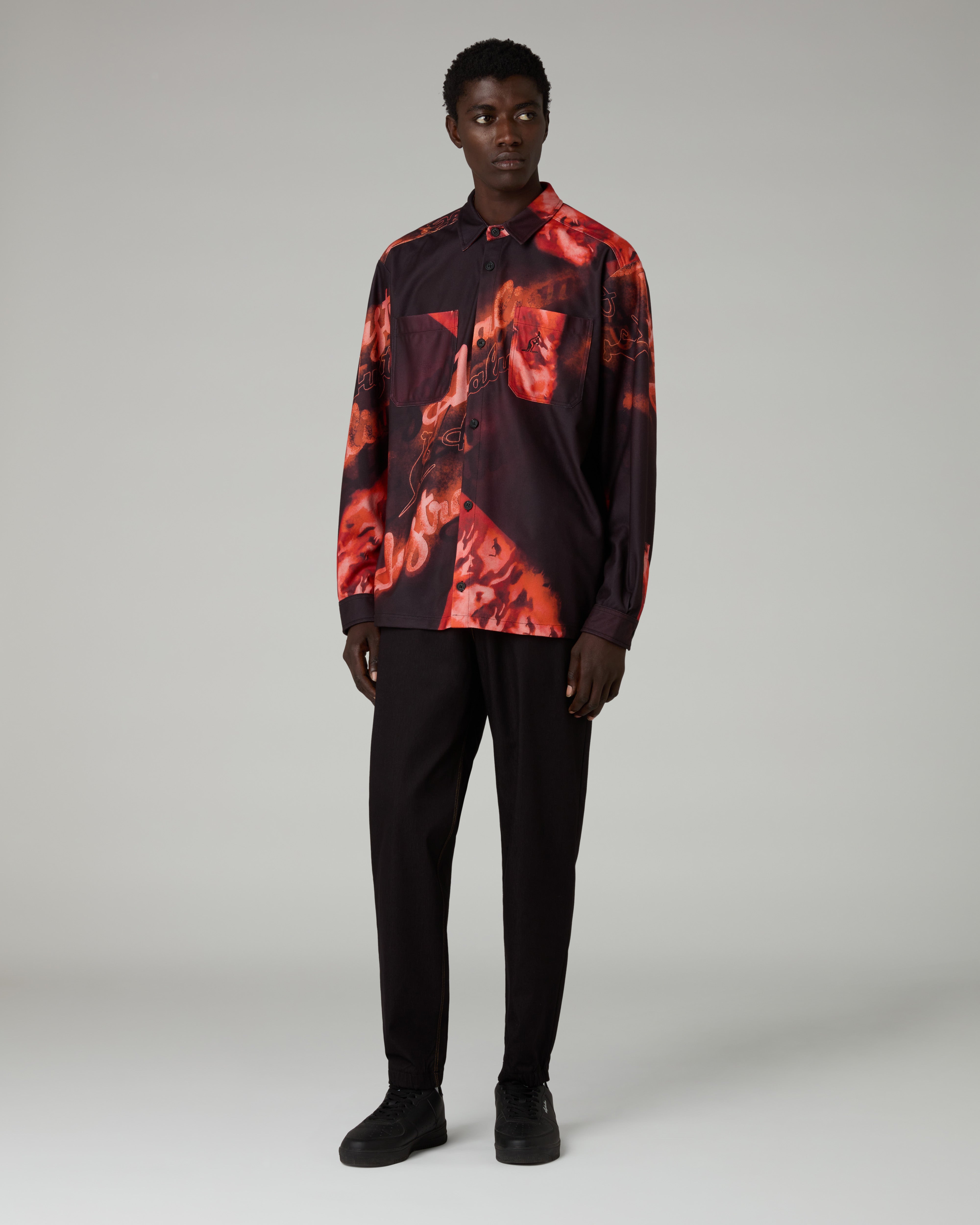 australian-rust-printed-shirt-camicia-over-sabrinda image 2