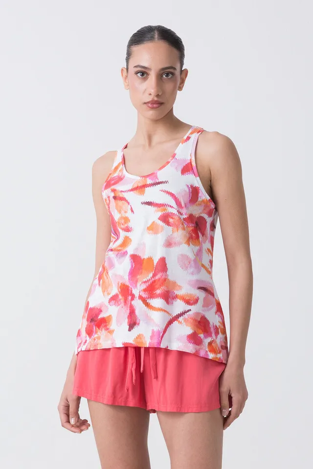 dimensione-danza-summer-canotta-con-stampa-all-over-in-jersey-di-cotone image 1
