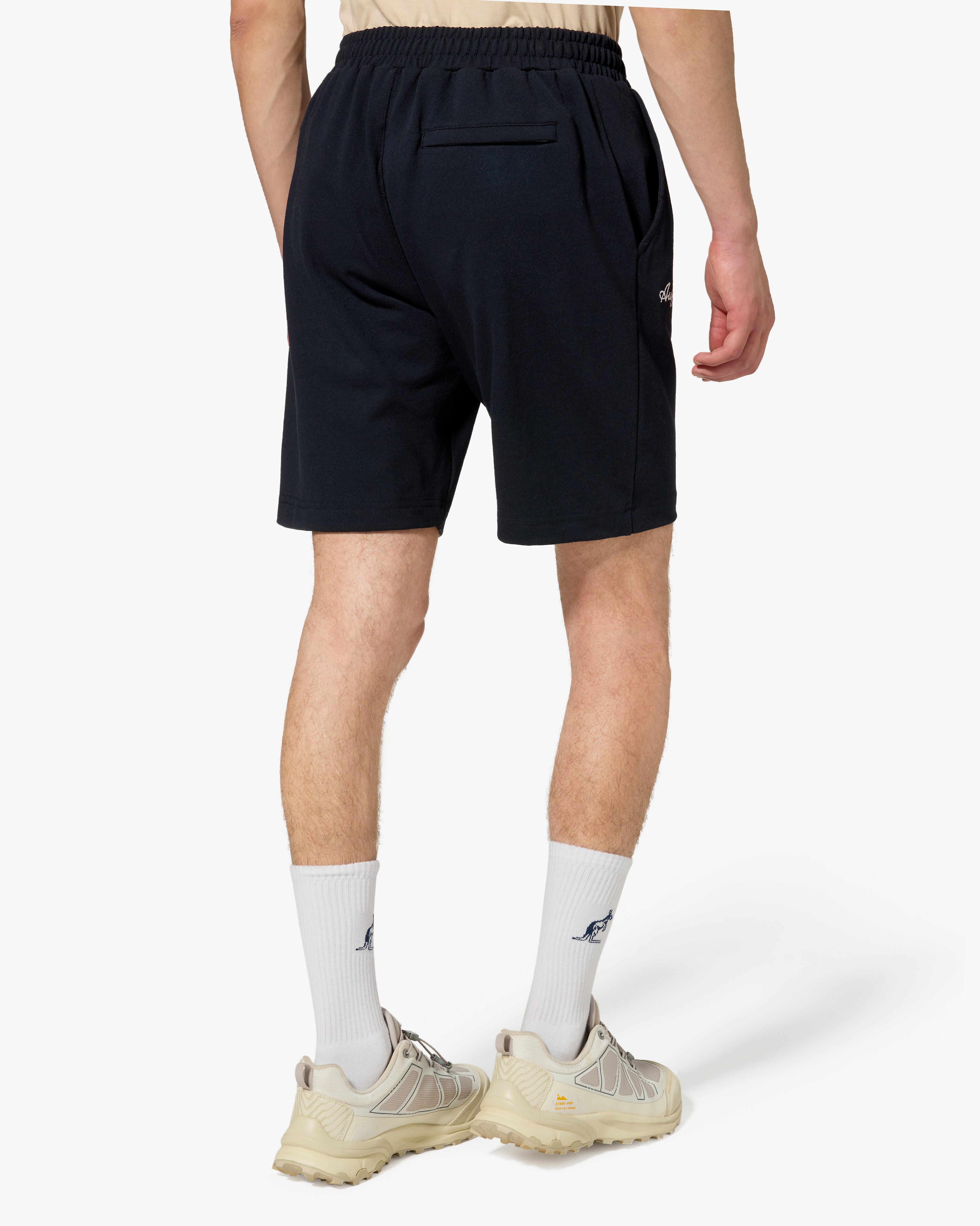 australian-classic-club-short-short-uomo-in-piquet-blu-navy image 3