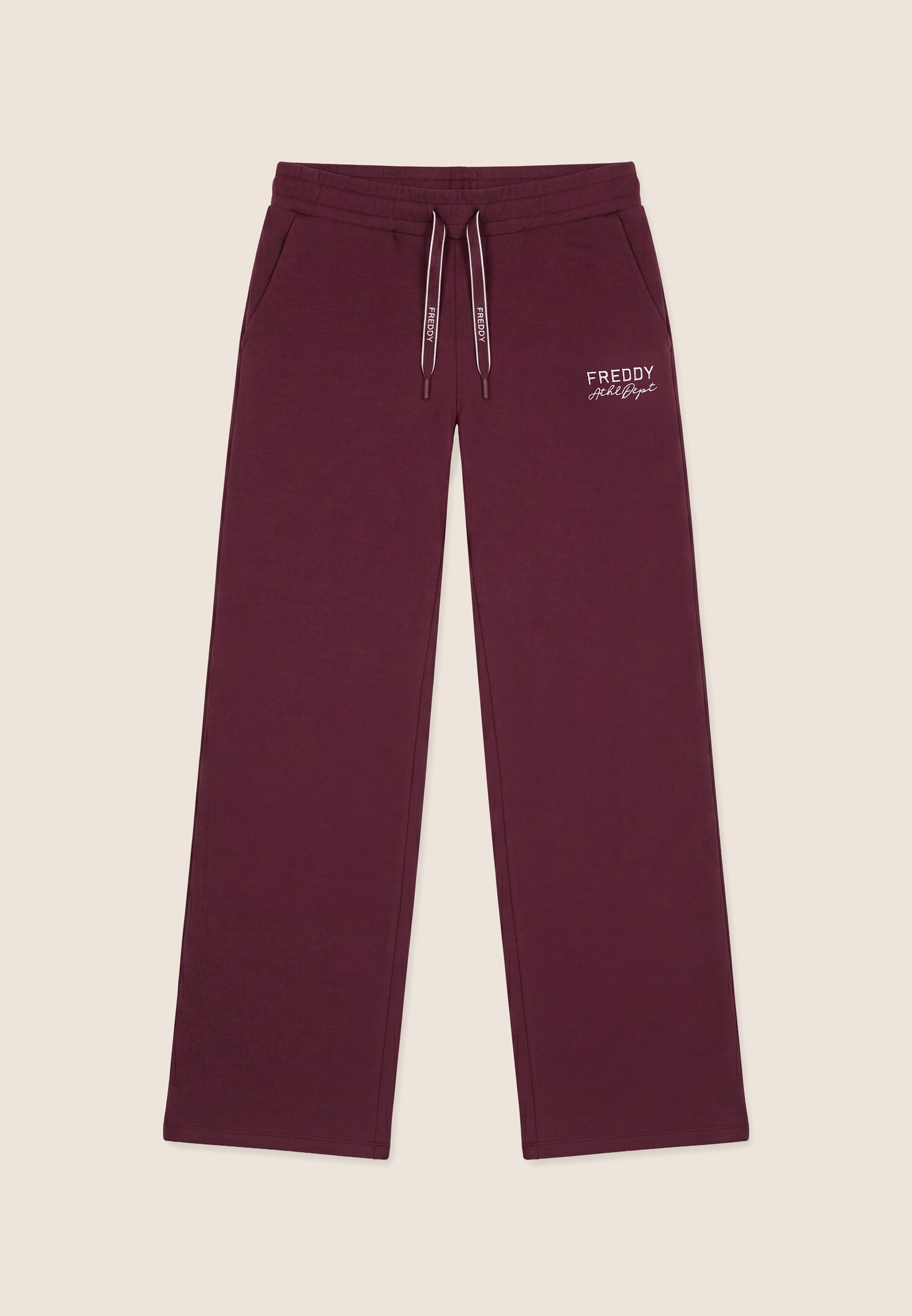 freddy-pantaloni-sportivi-donna-wide-leg-in-felpa-palazzo-full-length image 1