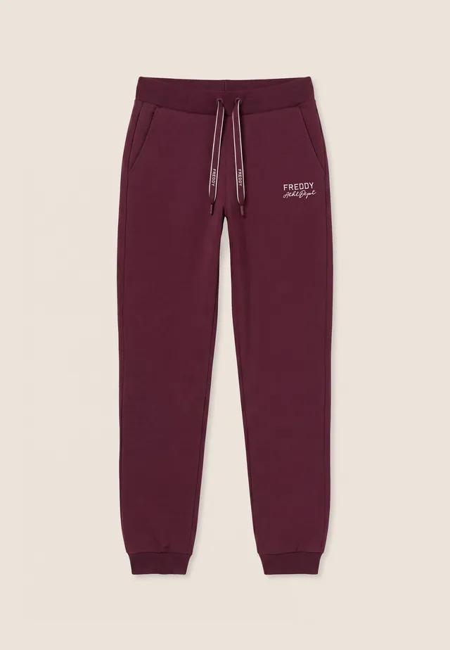 freddy-pantaloni-sportivi-donna-in-felpa-regular-fit-con-polsino image 1