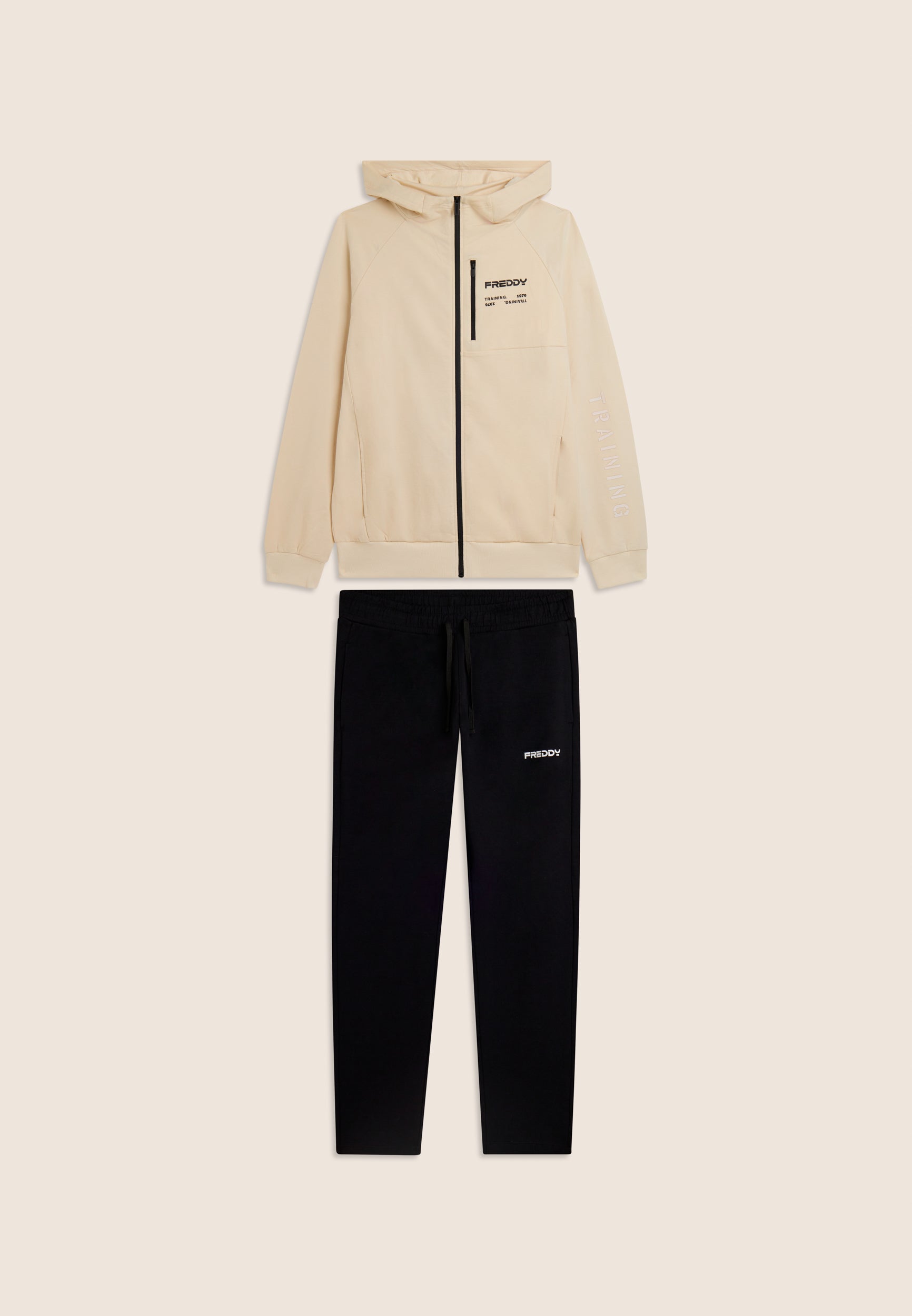 freddy-tuta-uomo-cotone-interlock-con-cappuccio-e-zip-full-zip image 6