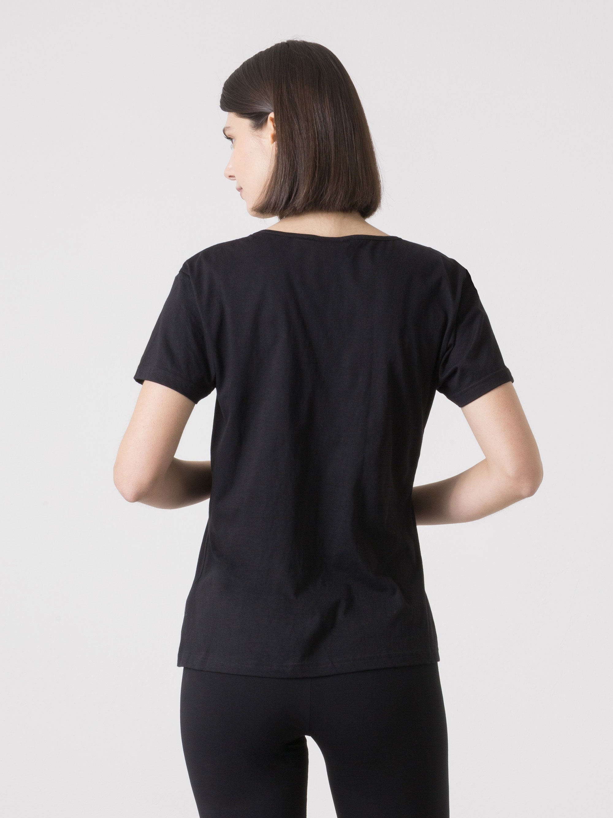 dimensione-danza-t-shirt-donna-in-cotone-con-logo-frontale image 8