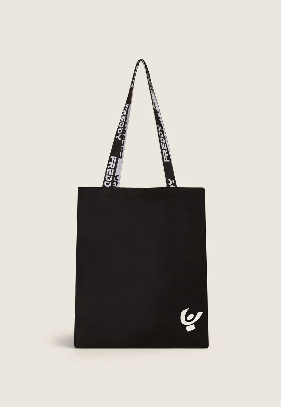 freddy-borsa-shopper-donna-tela-cotone-loghi-contrasto image 1
