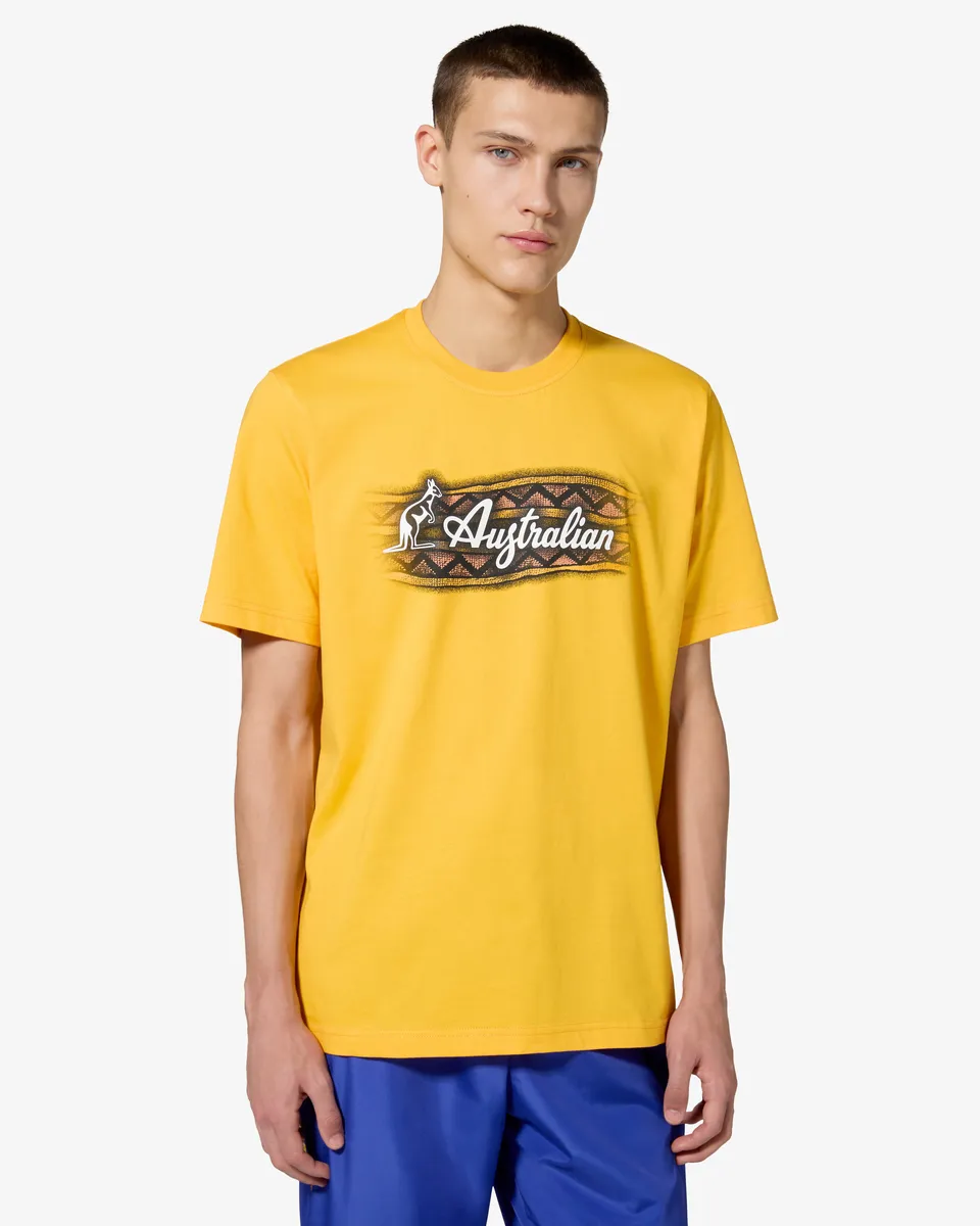 australian-mistero-t-shirt-in-cotone-stampa-serigrafica-regular-fit image 1