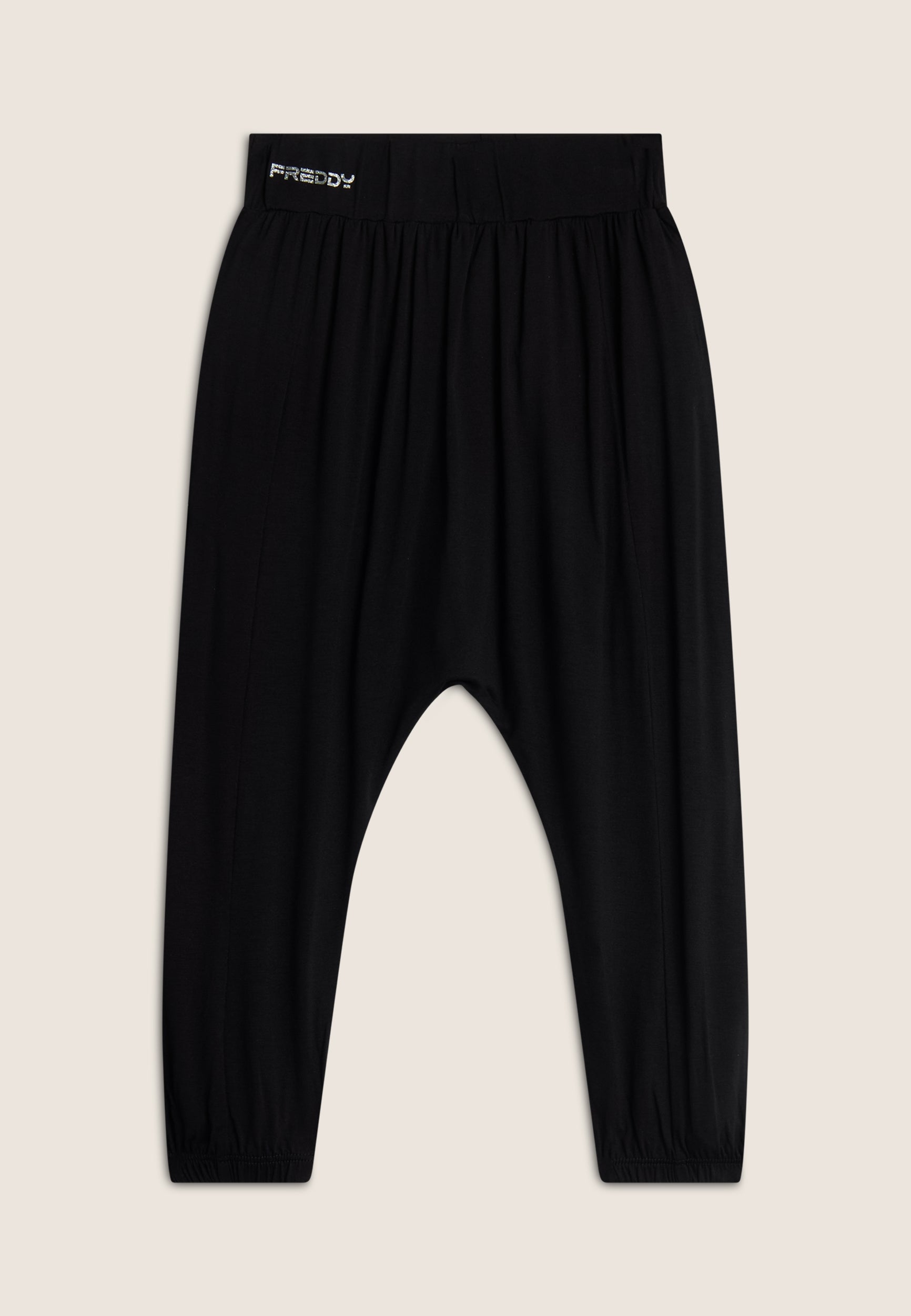 freddy-pantaloni-harem-bambina-in-cotone-elasticizzato image 1