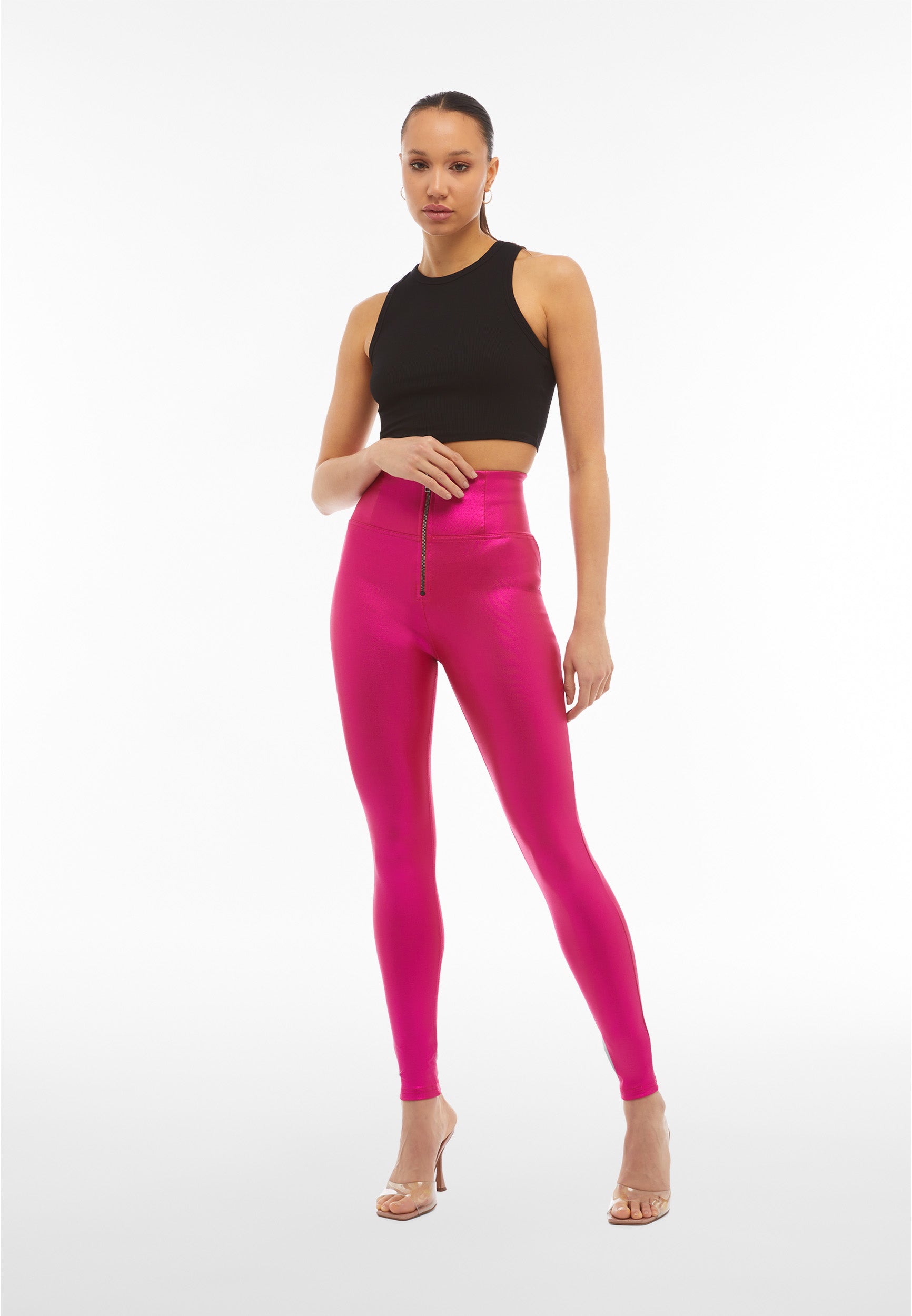 freddy-wr-up-pantaloni-push-up-donna-vita-altissima-superskinny-coated-lucido image 2