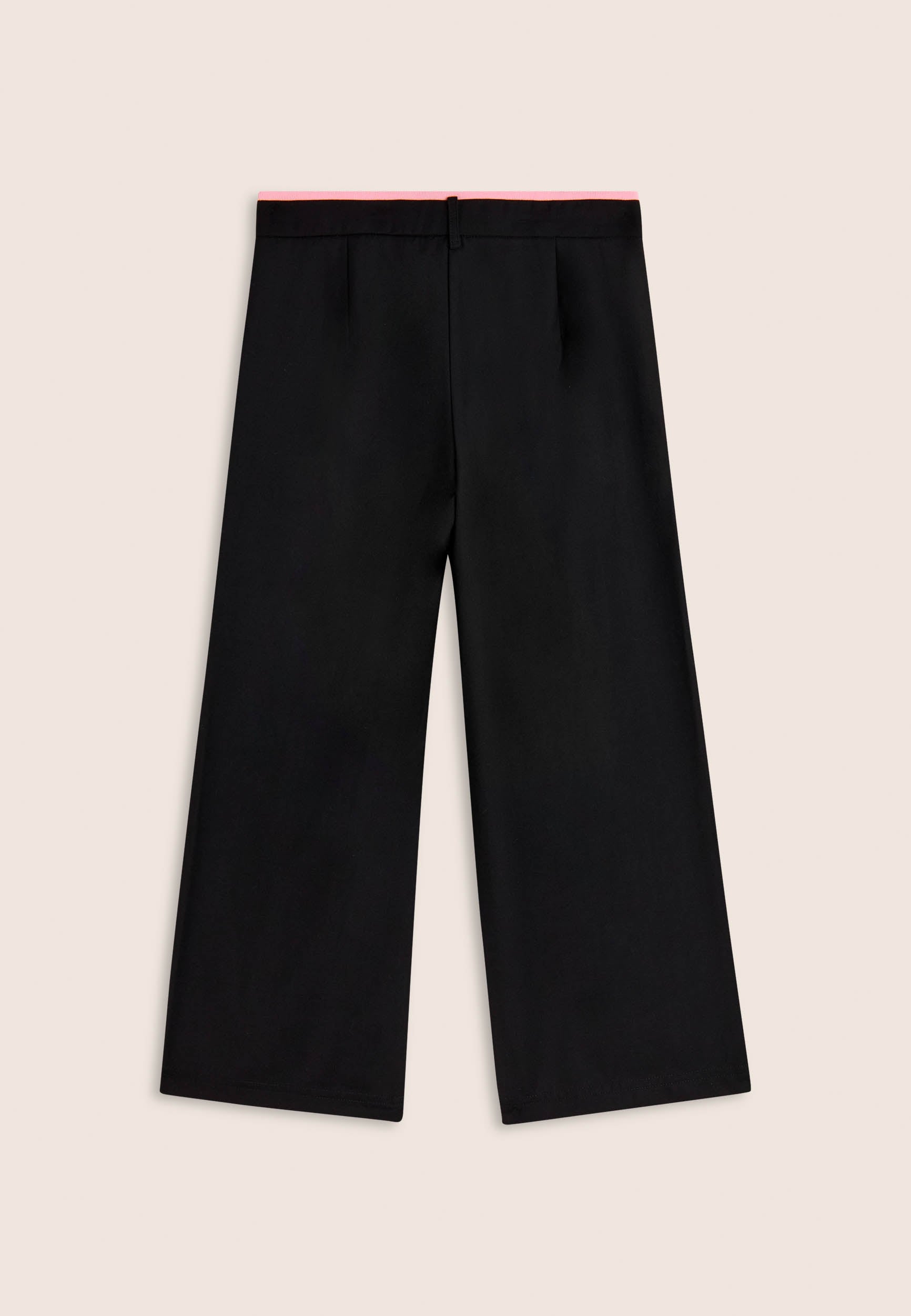 freddy-pantaloni-bambina-wide-leg-con-strass-e-righe-cotone-regular image 2