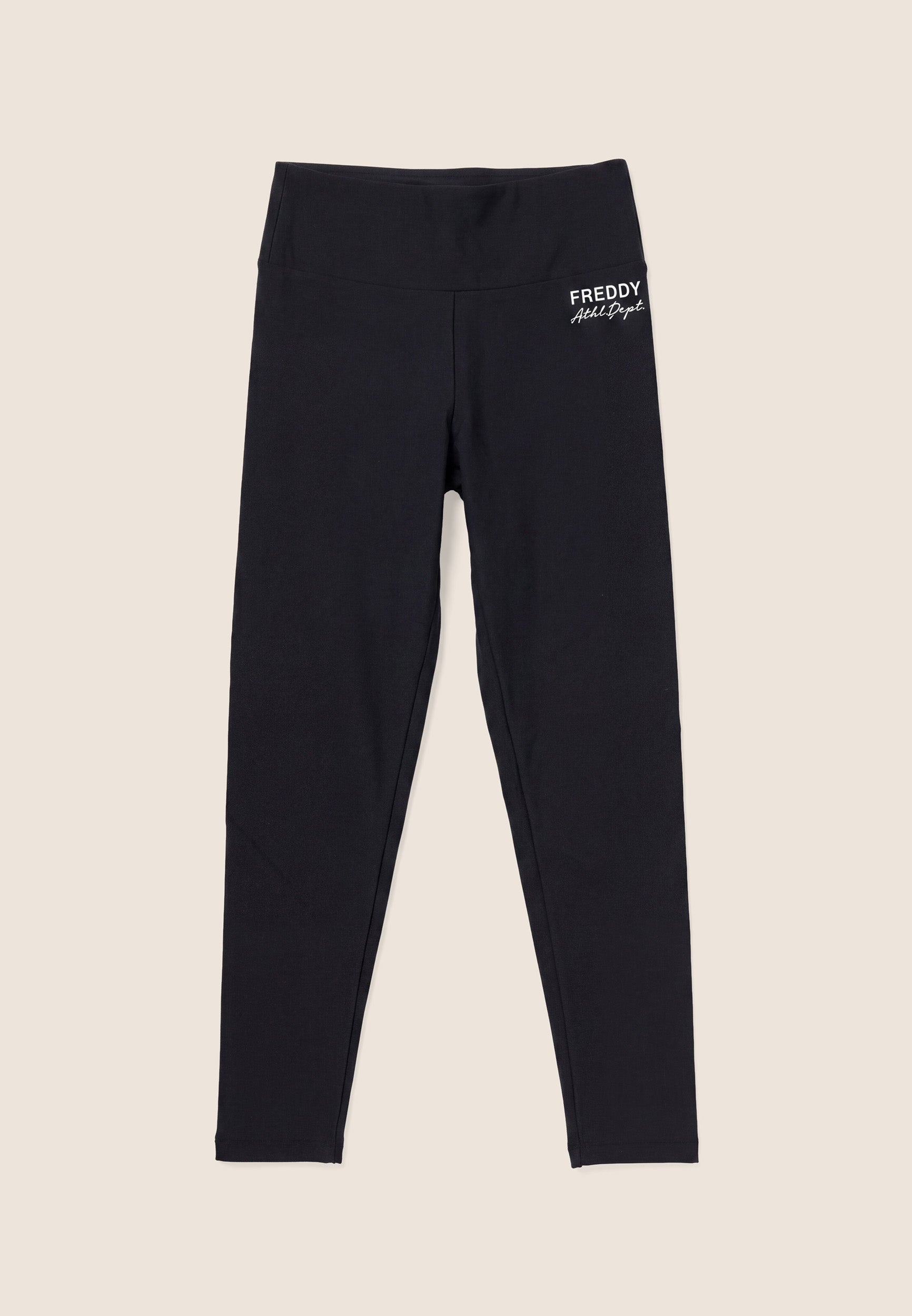 freddy-leggings-donna-vita-alta-7-8-con-logo-argento image 1