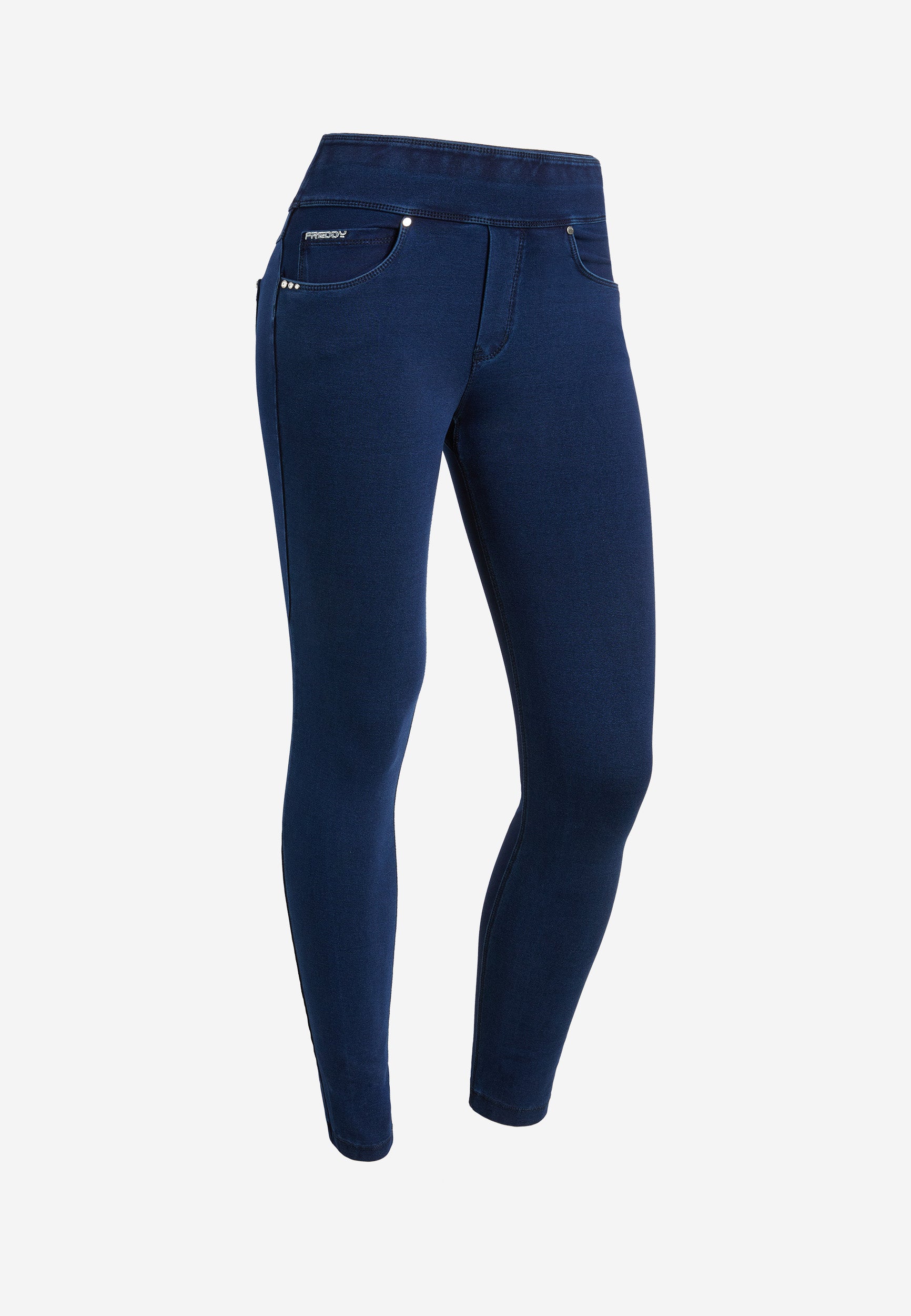 freddy-n-o-w-pantaloni-skinny-donna-vita-risvoltabile-jersey-denim image 8