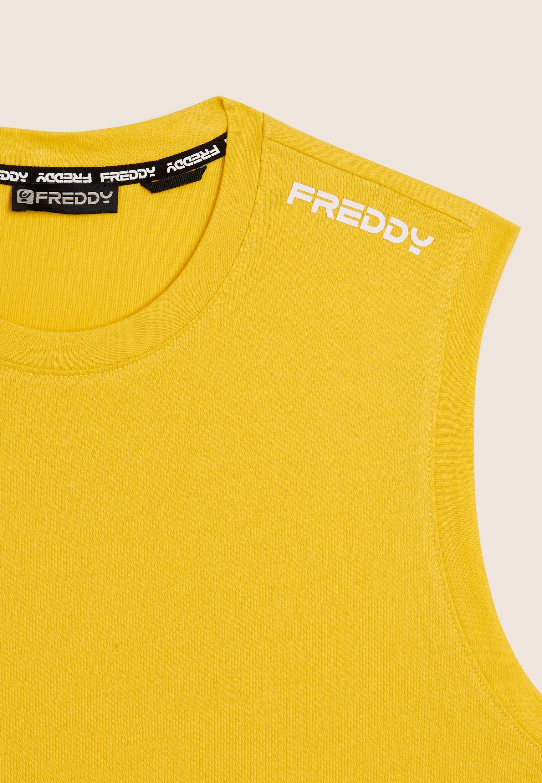freddy-t-shirt-senza-maniche-in-jersey-di-cotone image 8