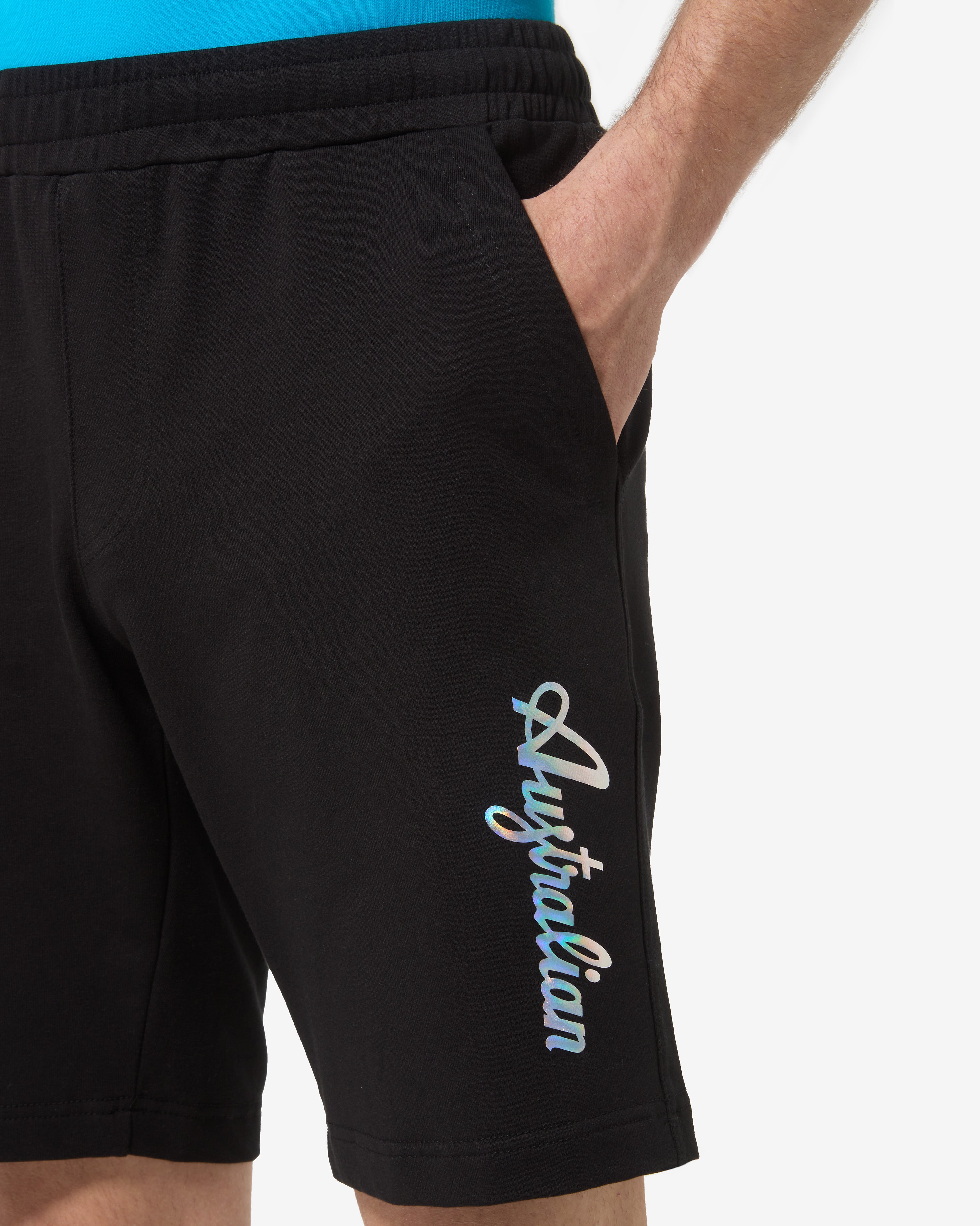 australian-urban-short-nero-short-felpa-elasticizzata image 4
