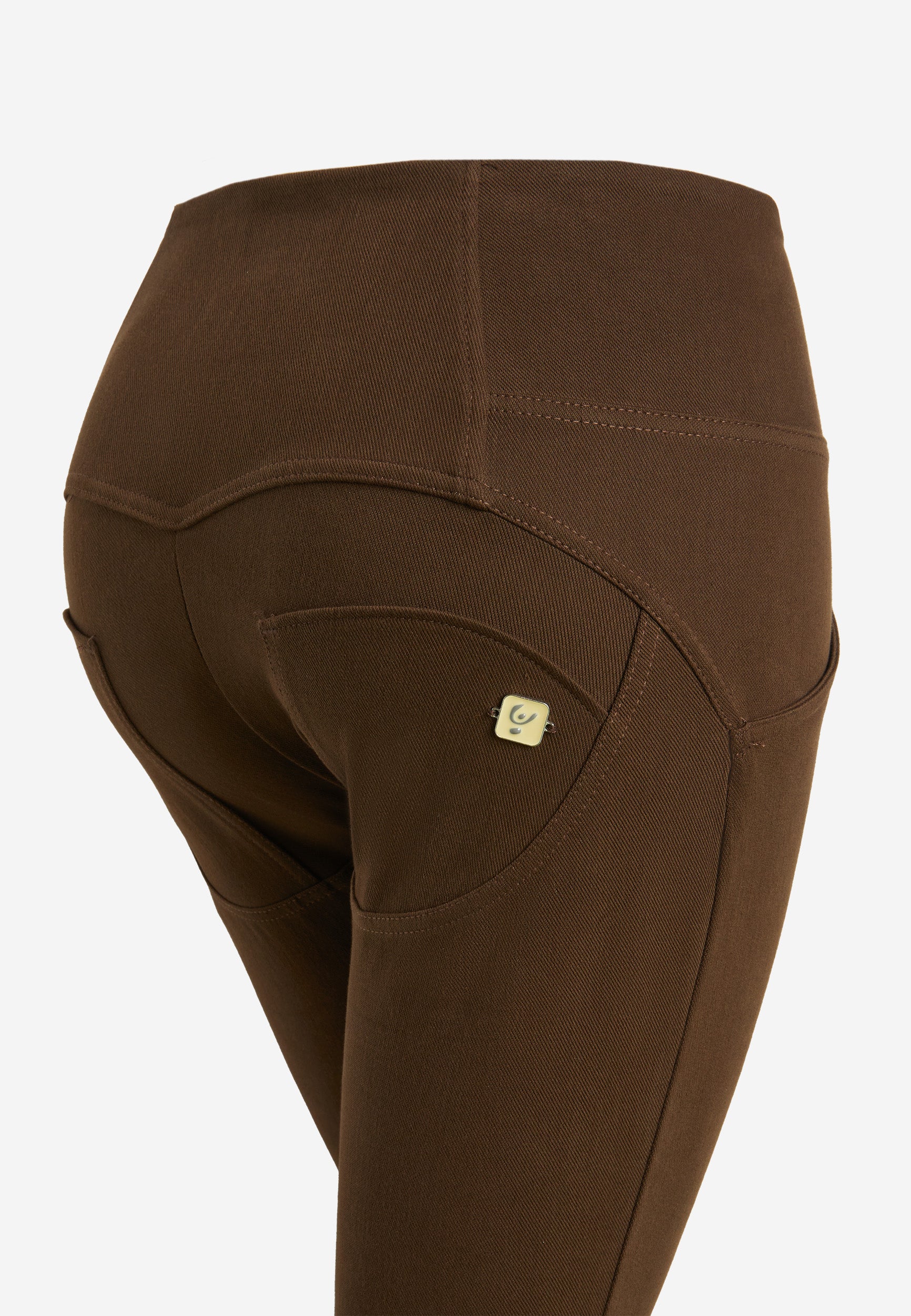 freddy-wr-up-pantaloni-donna-7-8-clessidra-vita-alta-jersey-drill image 3