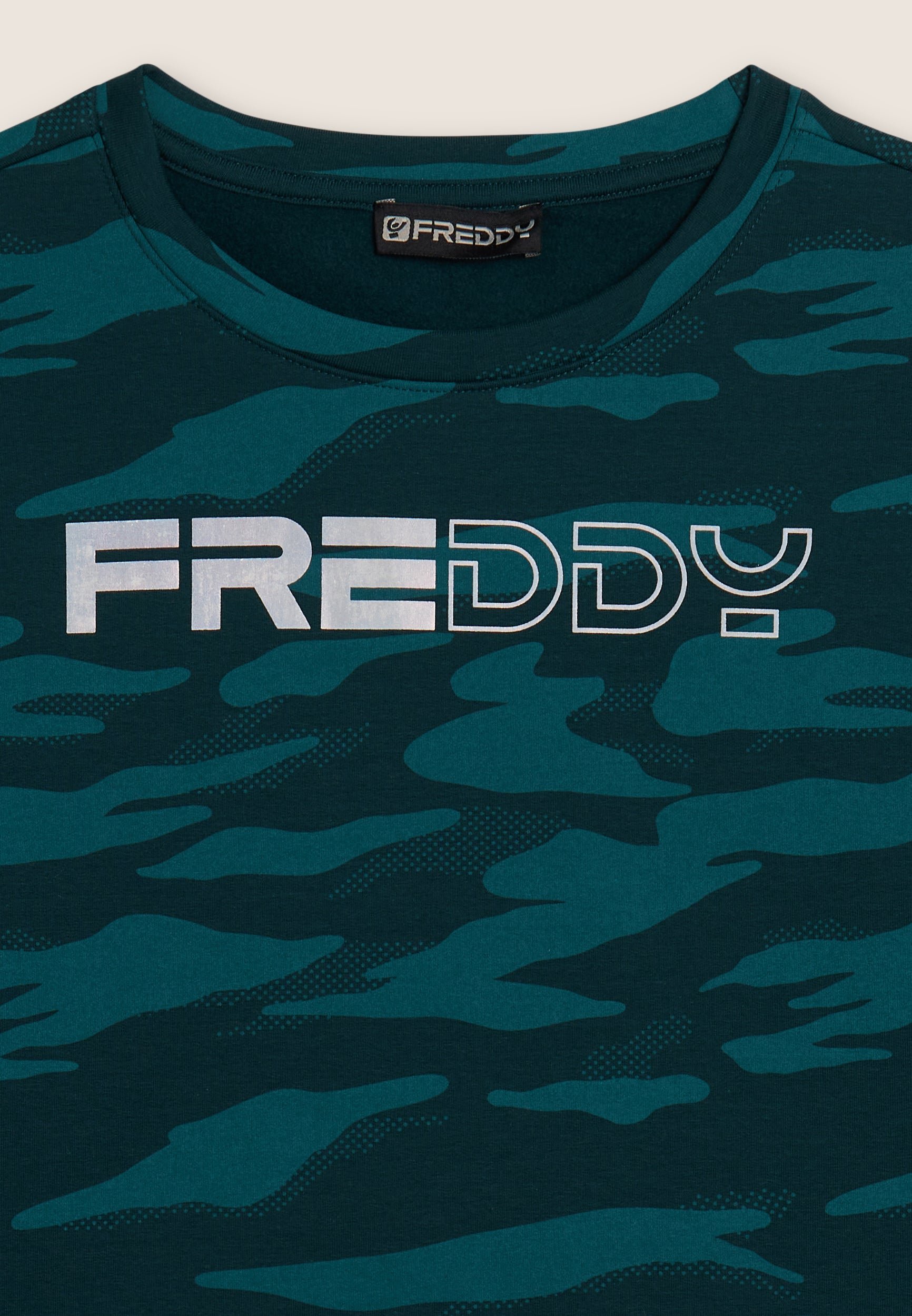 freddy-felpa-cropped-donna-girocollo-logo-perlato-camouflage image 7